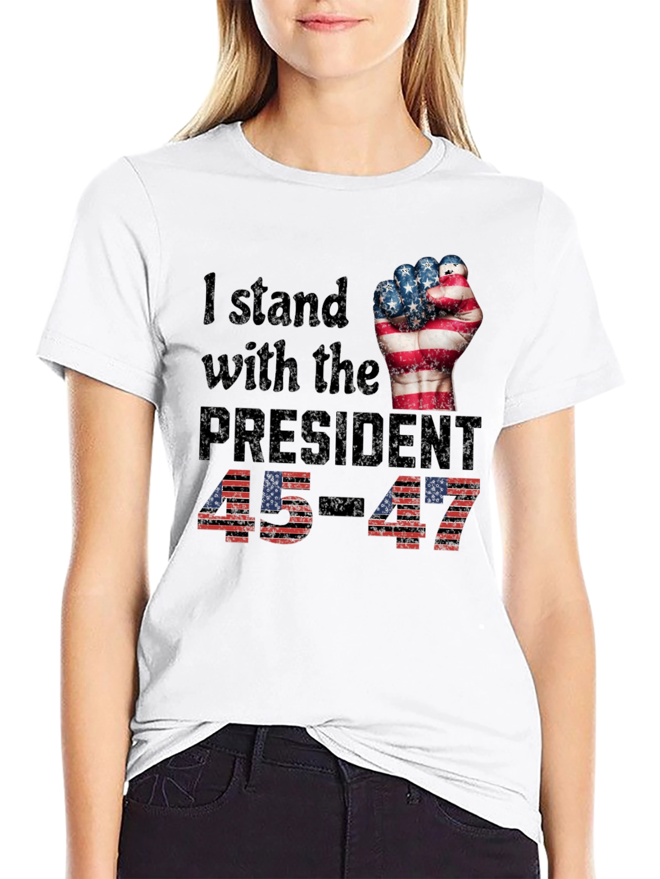 I Stand With the President Patriotic T-Shirt