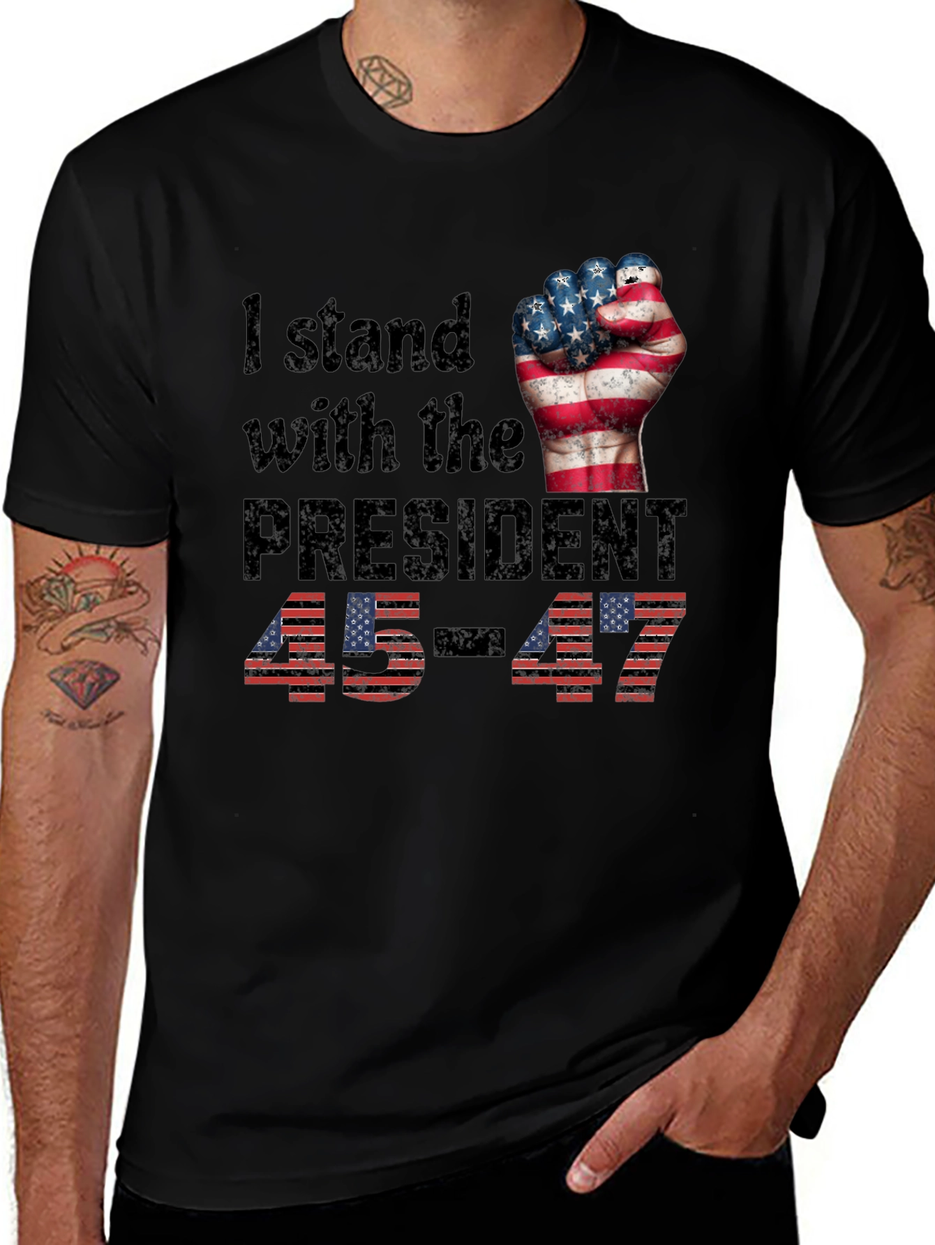 I Stand With the President Patriotic T-Shirt