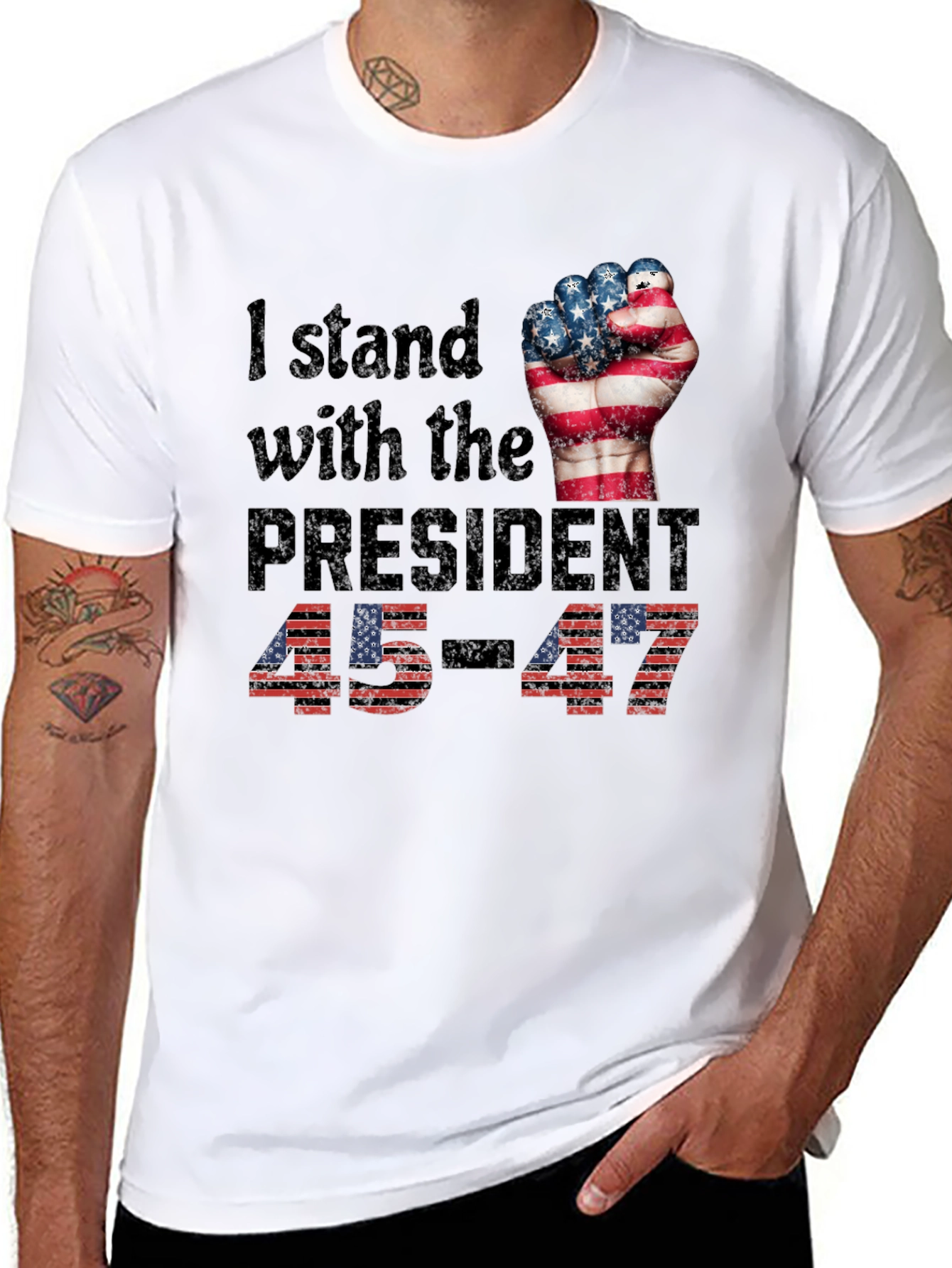 I Stand With the President Patriotic T-Shirt