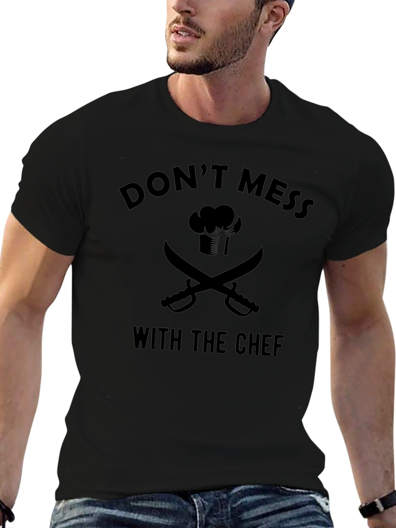 Dont Mess with the Chef Black T-Shirt