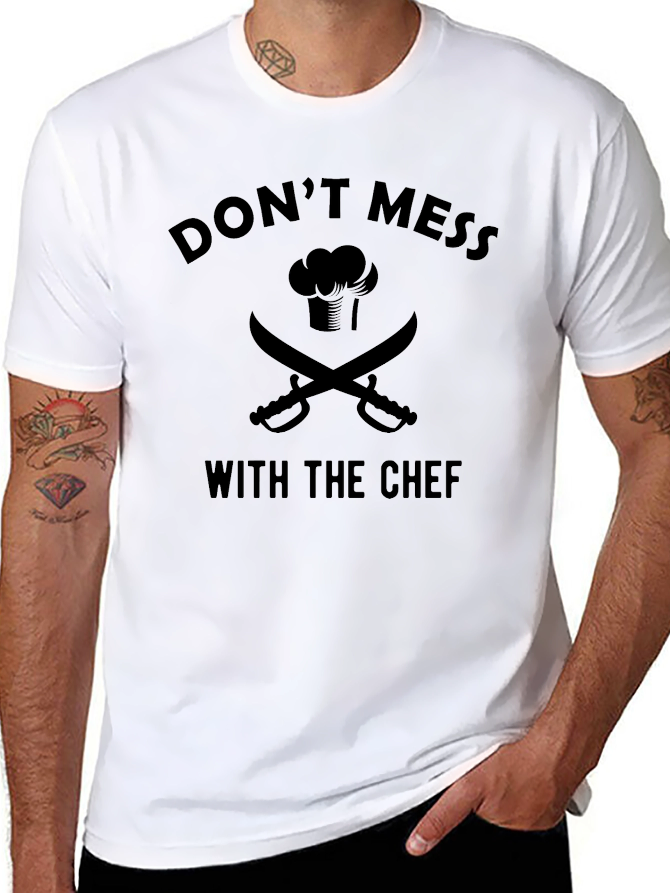 Dont Mess with the Chef Black T-Shirt