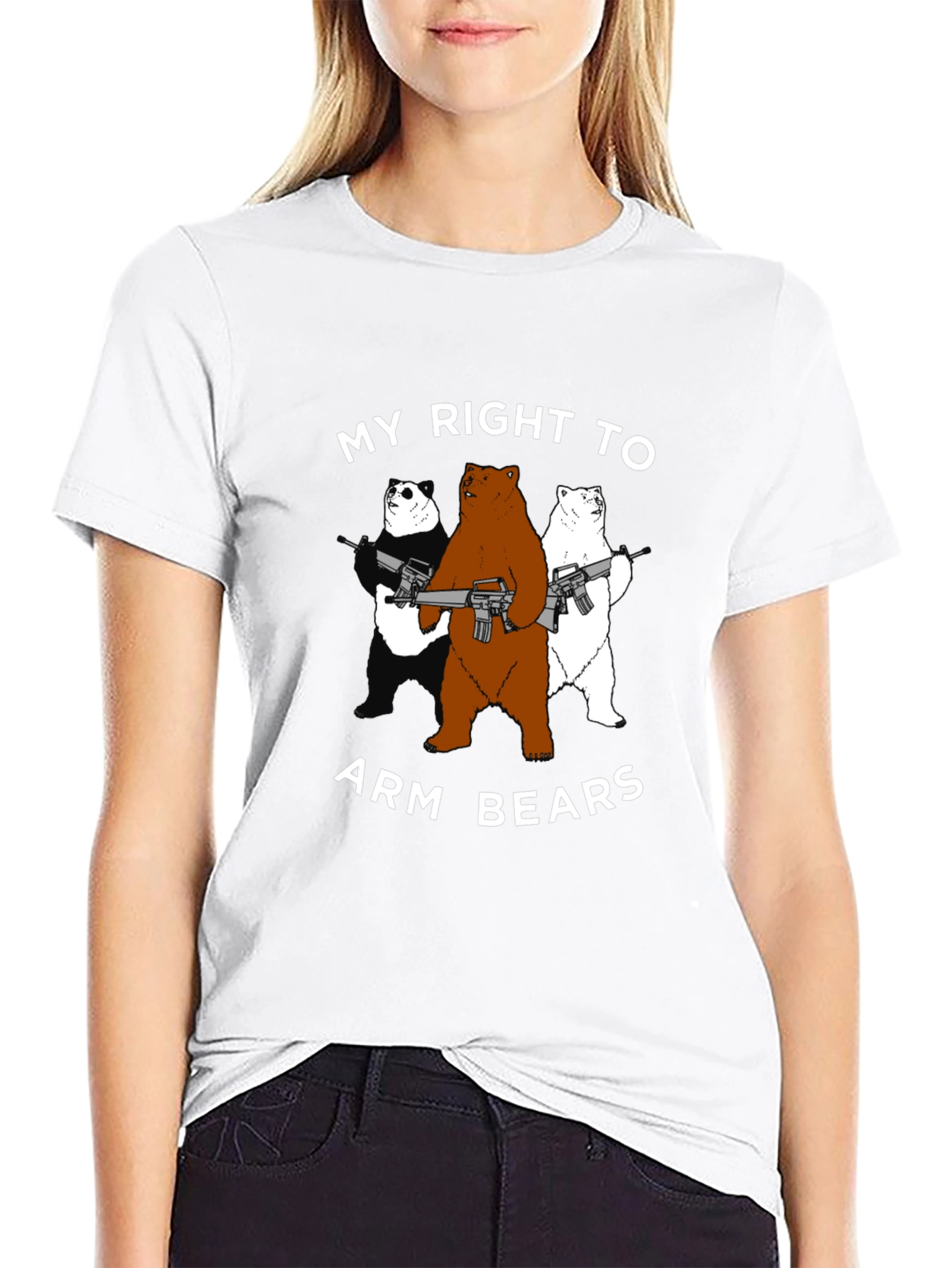 Arm Bears T-Shirt - Funny Graphic Tee