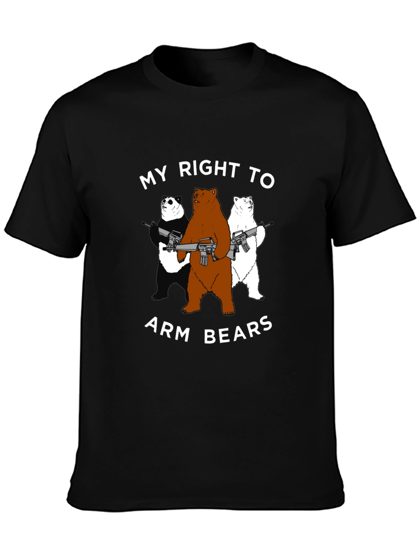 Arm Bears T-Shirt - Funny Graphic Tee