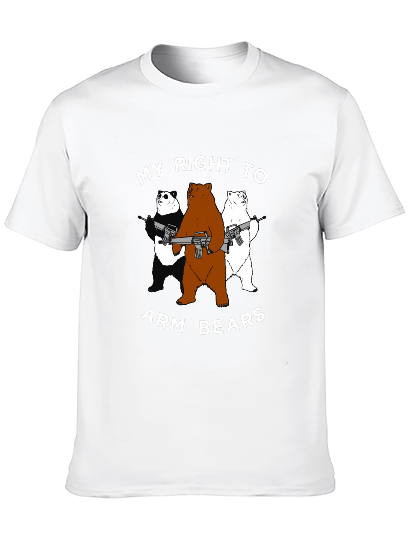 Arm Bears T-Shirt - Funny Graphic Tee