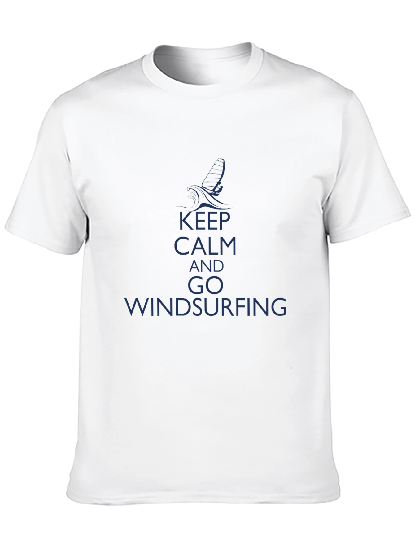 Keep Calm Windsurfing Black T-Shirt