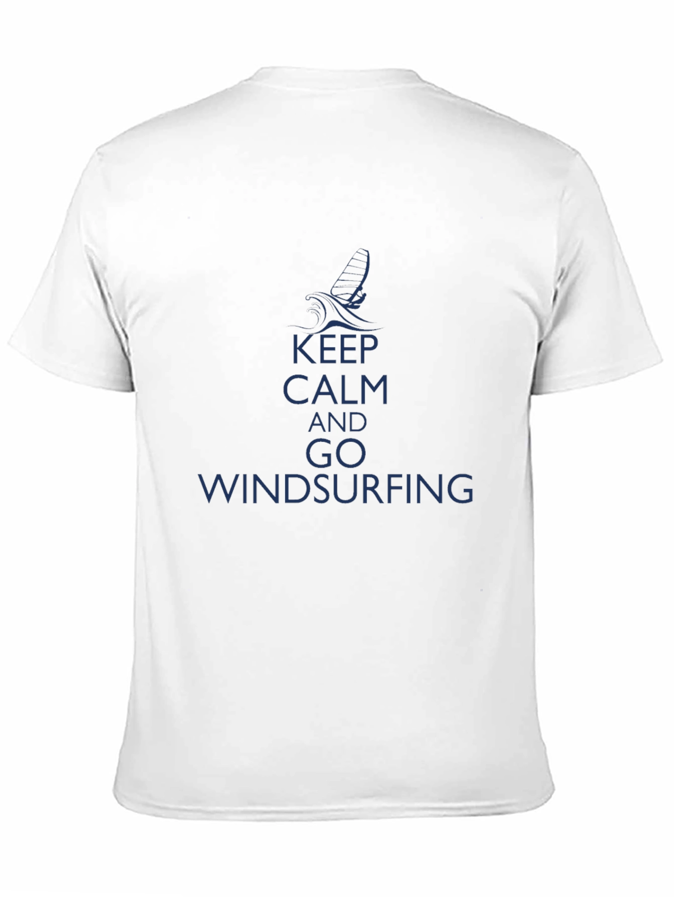 Keep Calm Windsurfing Black T-Shirt