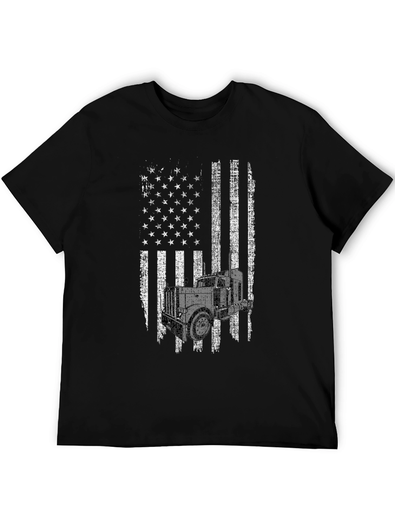 Trucker American Flag Graphic Tee