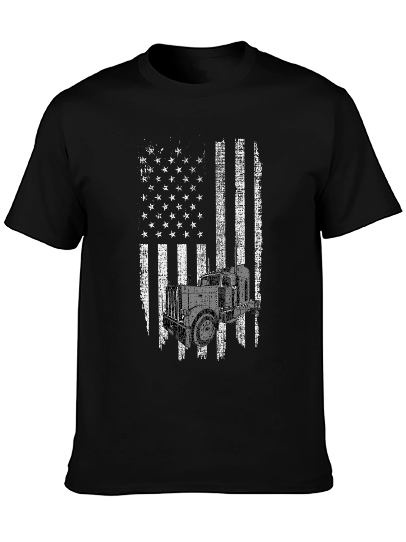 Trucker American Flag Graphic Tee
