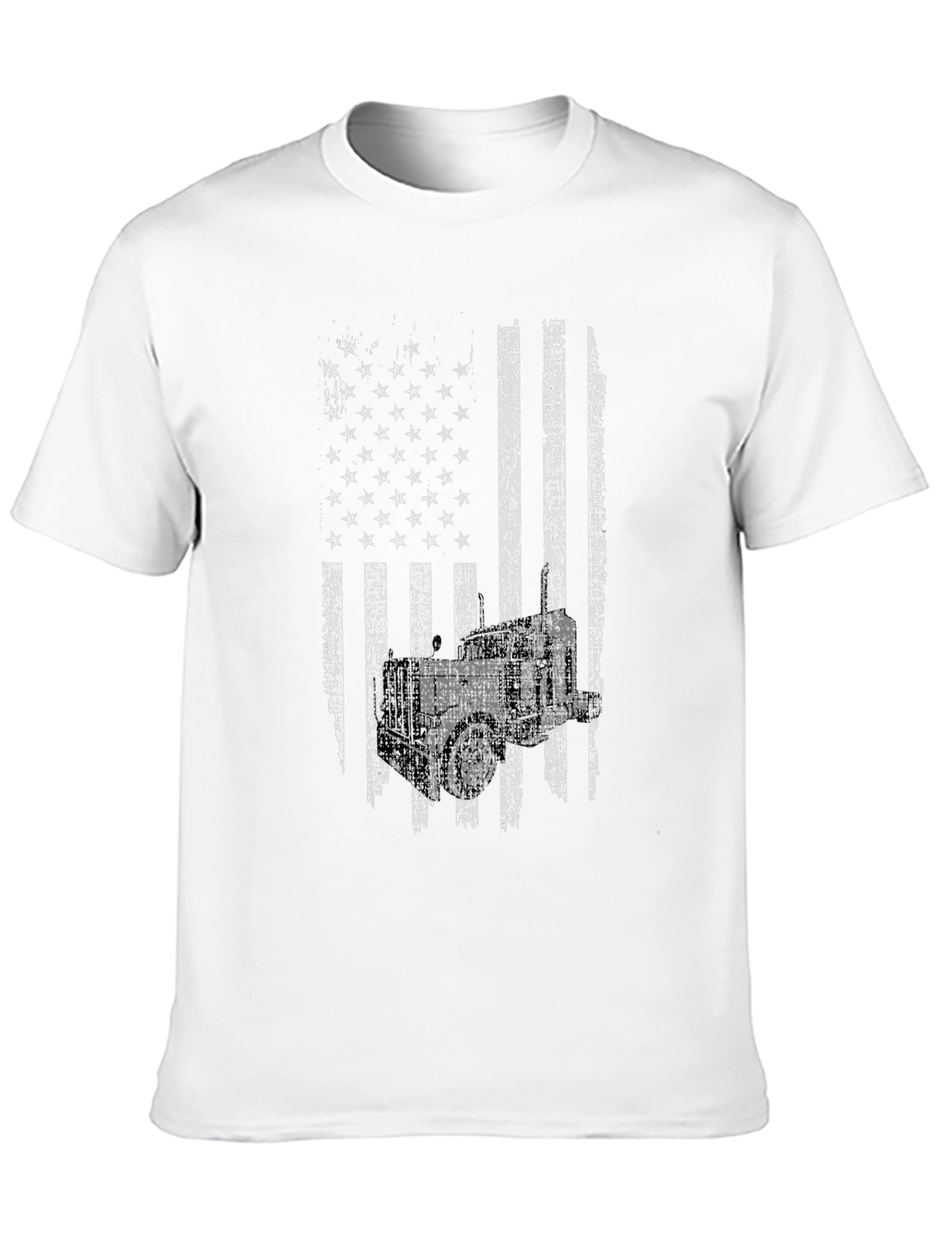 Trucker American Flag Graphic Tee