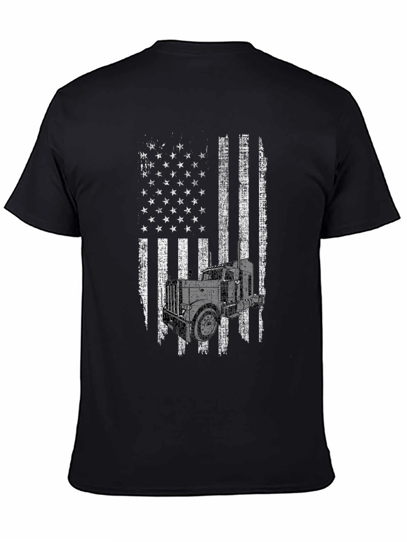 Trucker American Flag Graphic Tee