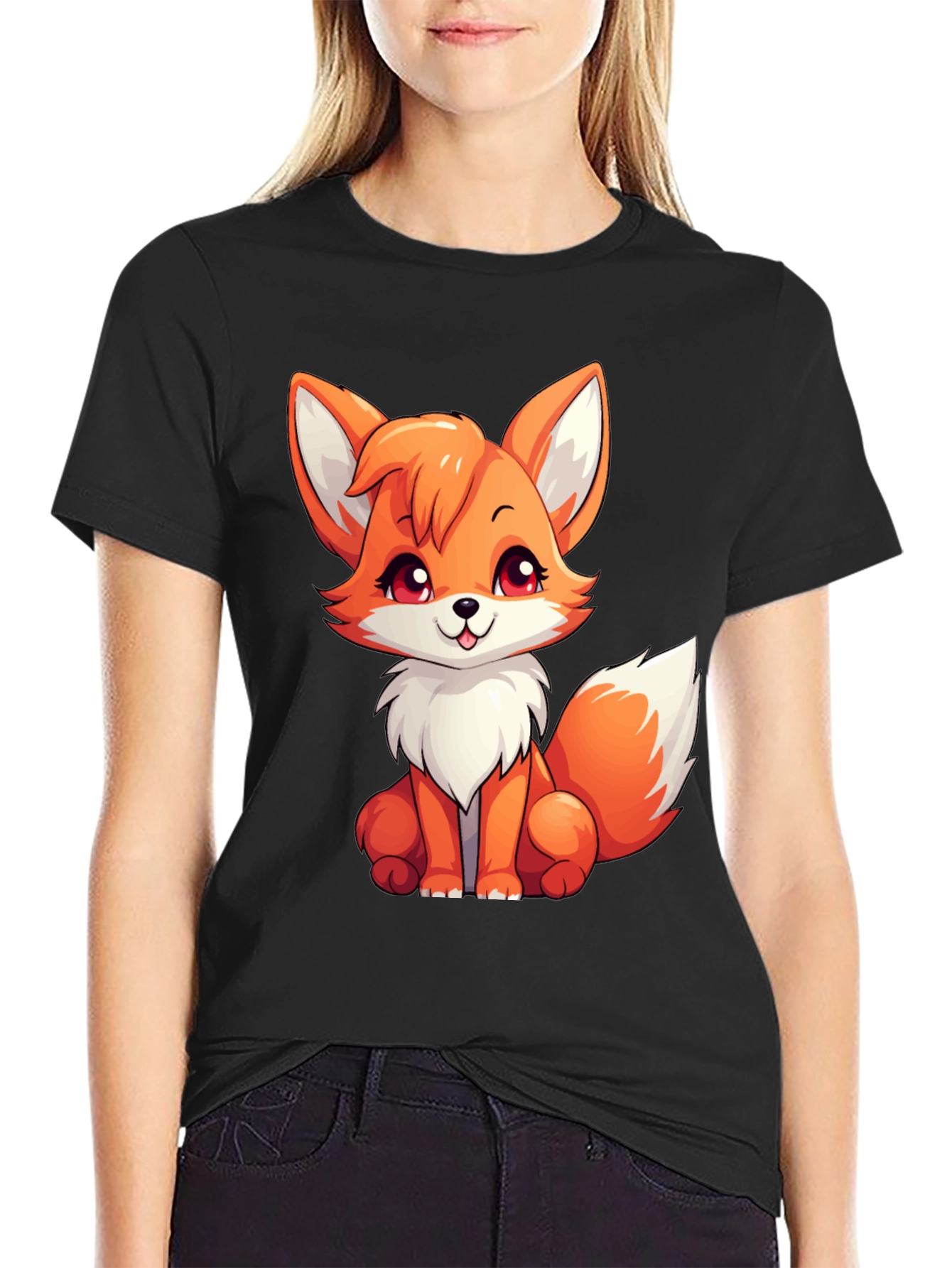 Cute Fox Graphic Tee - Fun & Stylish Shirt
