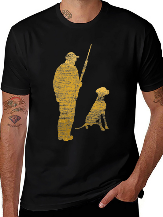 Vintage Hunter & Dog Graphic Tee