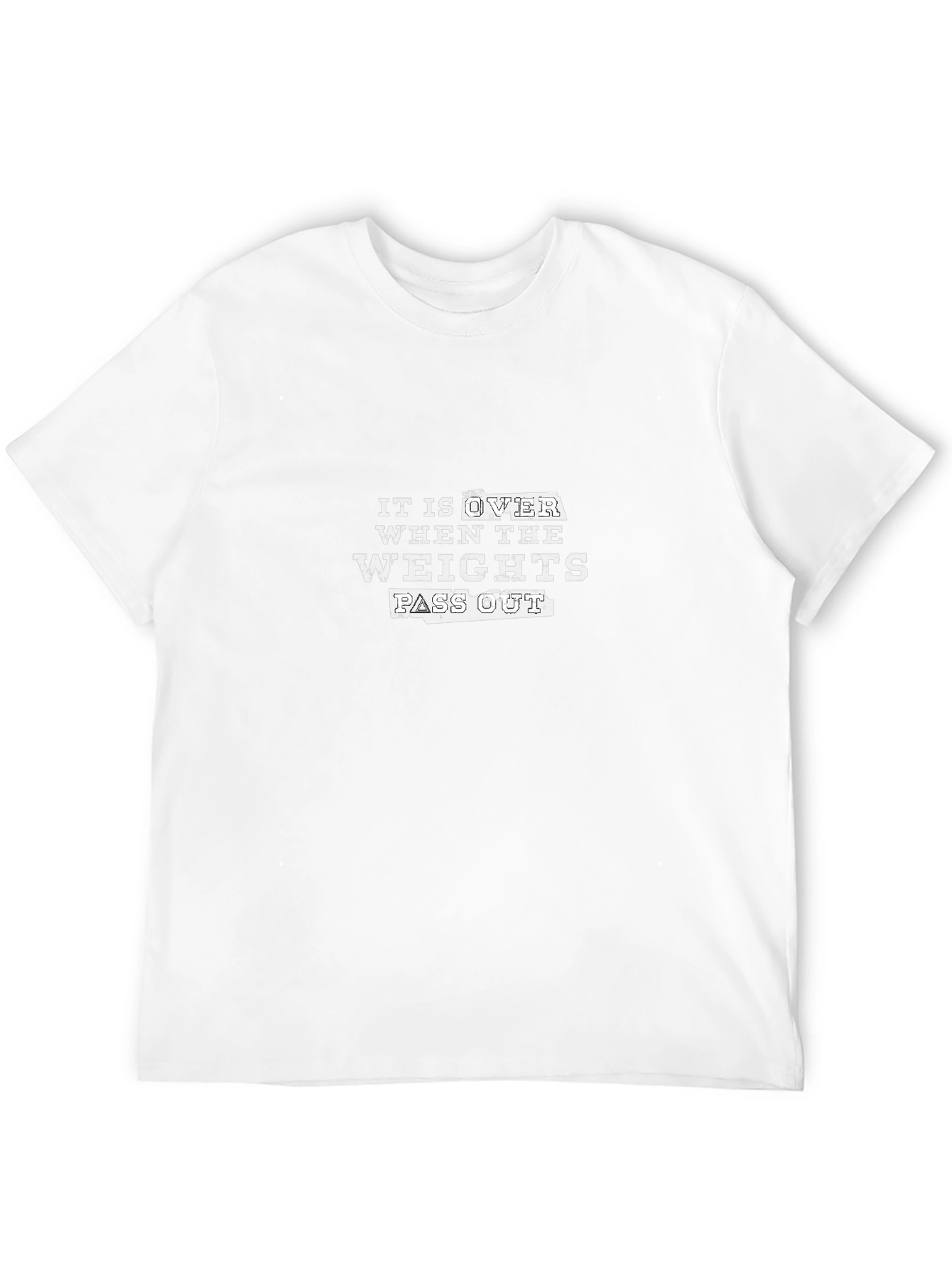 Workout Motivation T-Shirt - Weights Pass Out