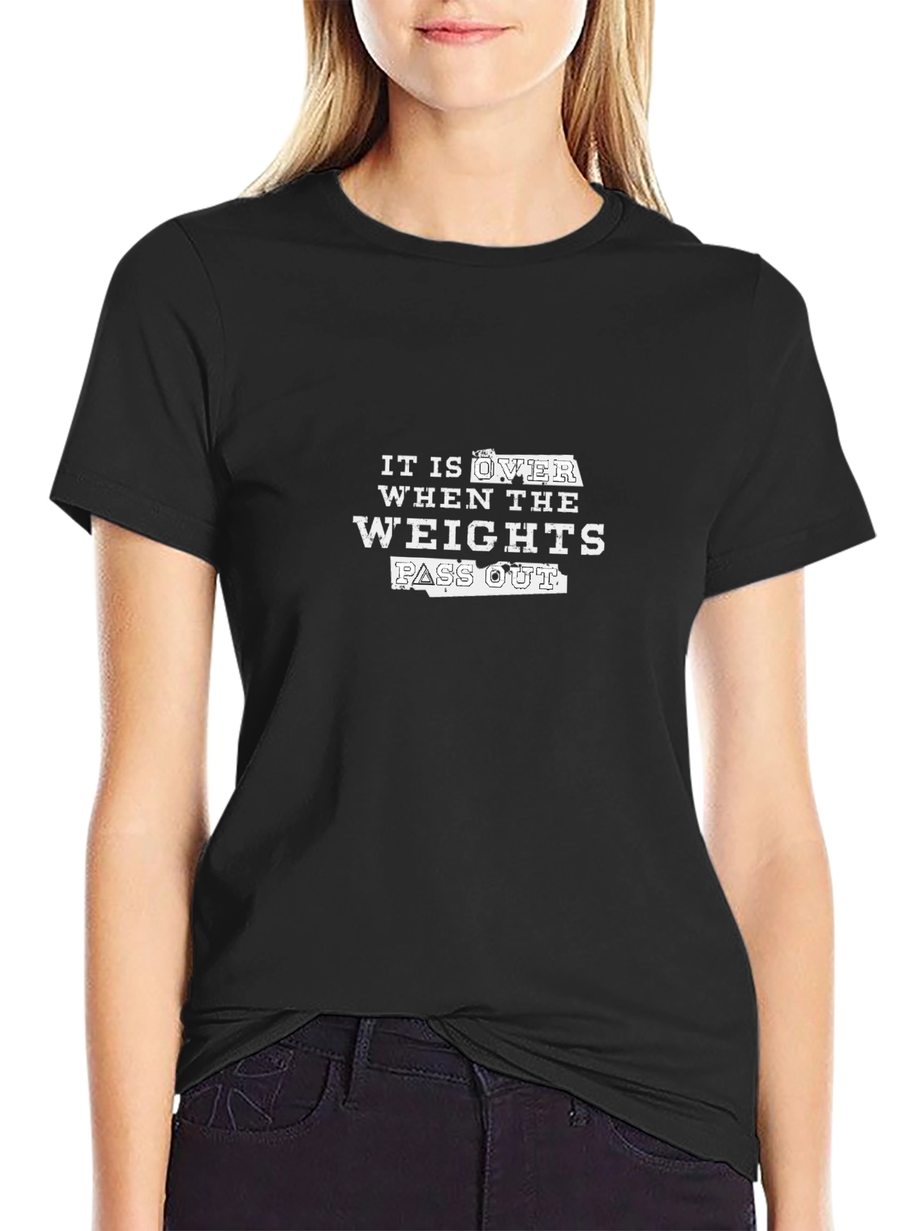 Workout Motivation T-Shirt - Weights Pass Out