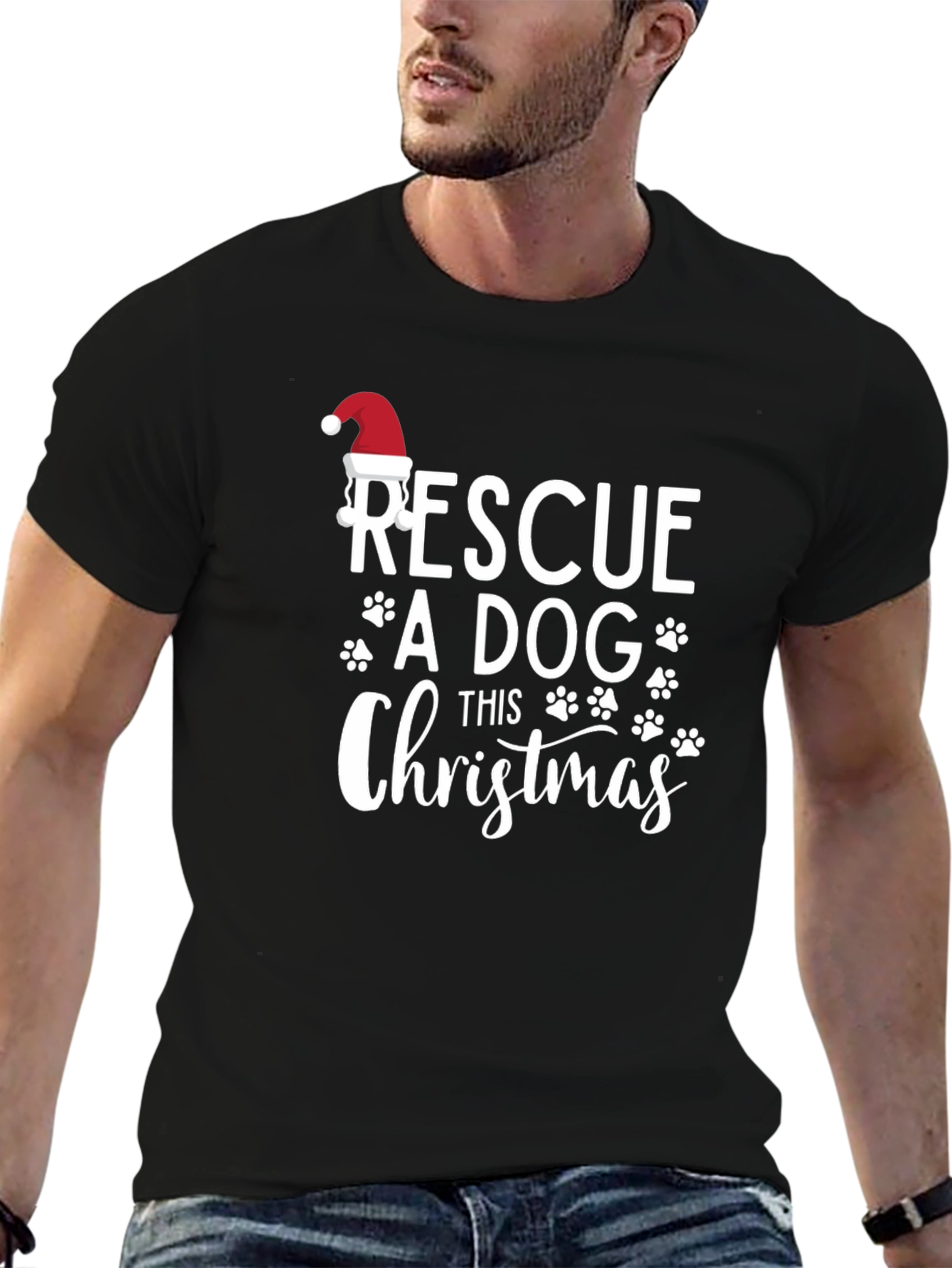 Rescue a Dog This Christmas T-Shirt