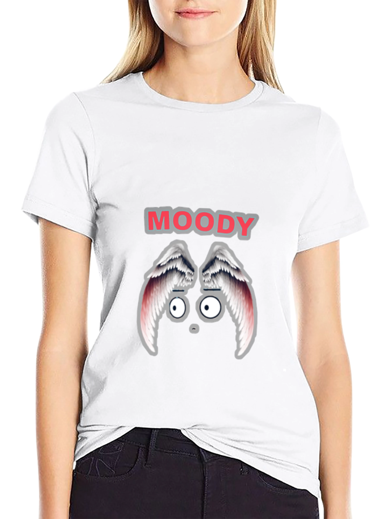 Moody Graphic T-Shirt - Black Cotton Tee