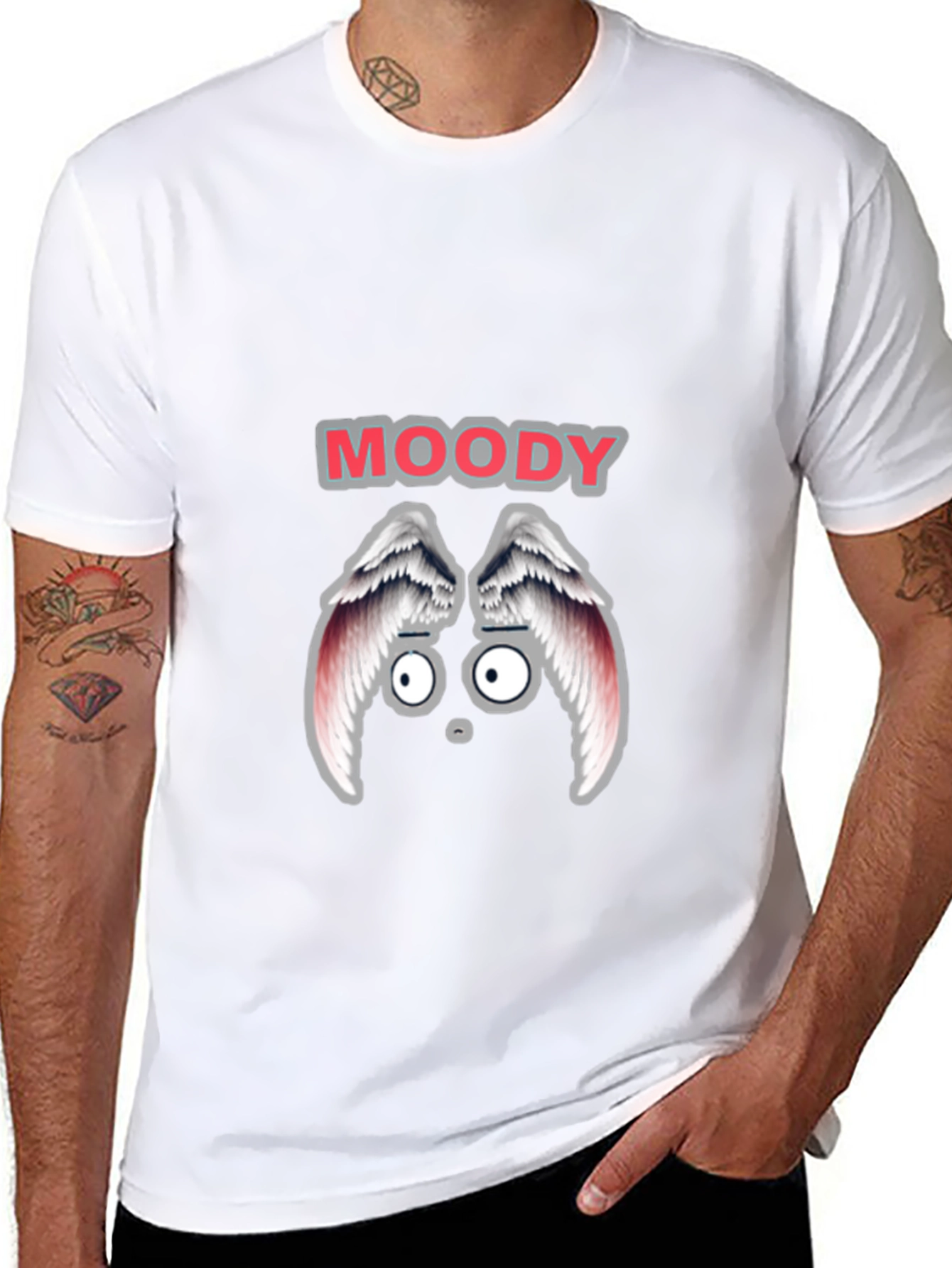 Moody Graphic T-Shirt - Black Cotton Tee
