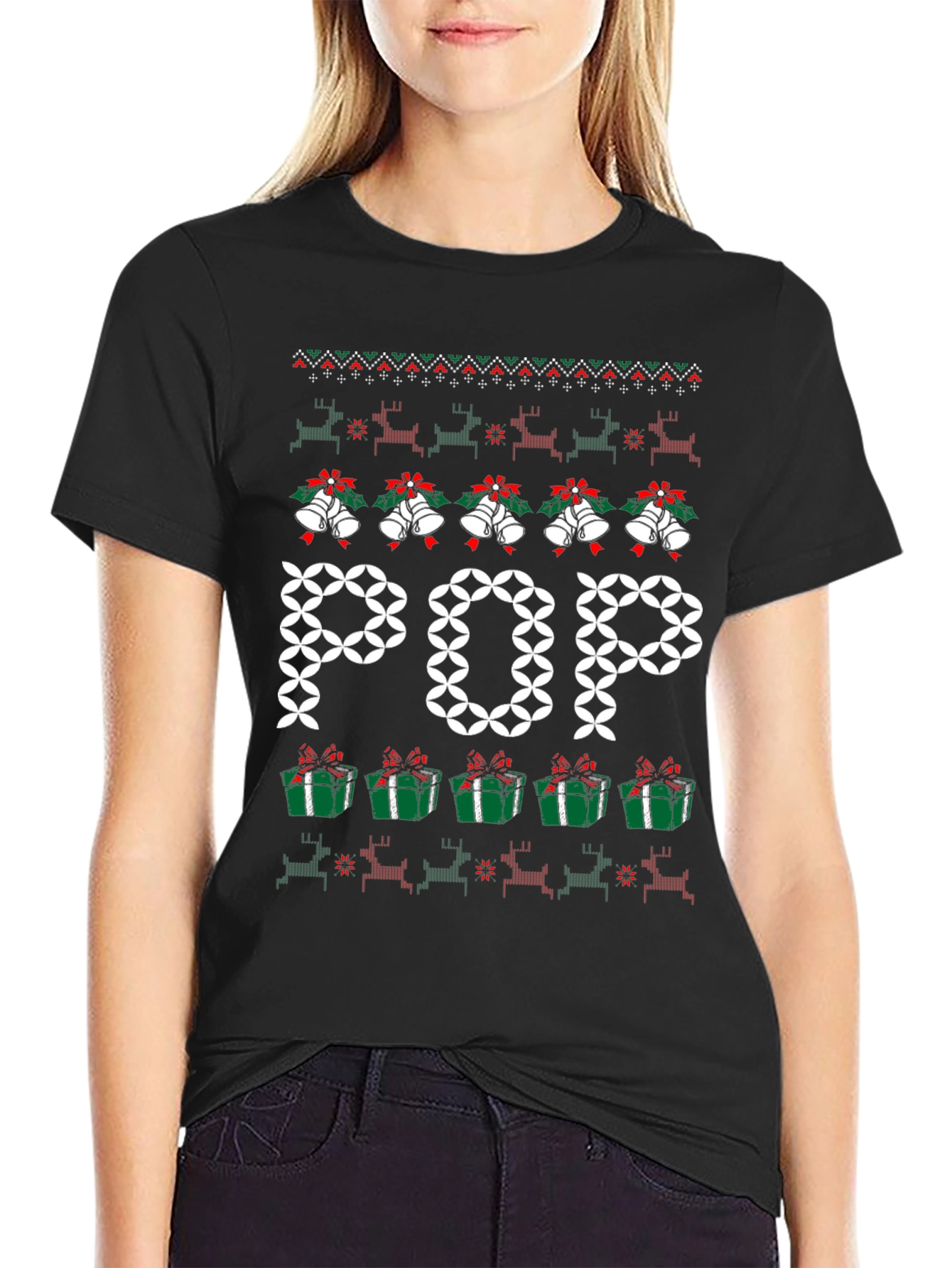Festive POP Ugly Christmas Sweater T-Shirt
