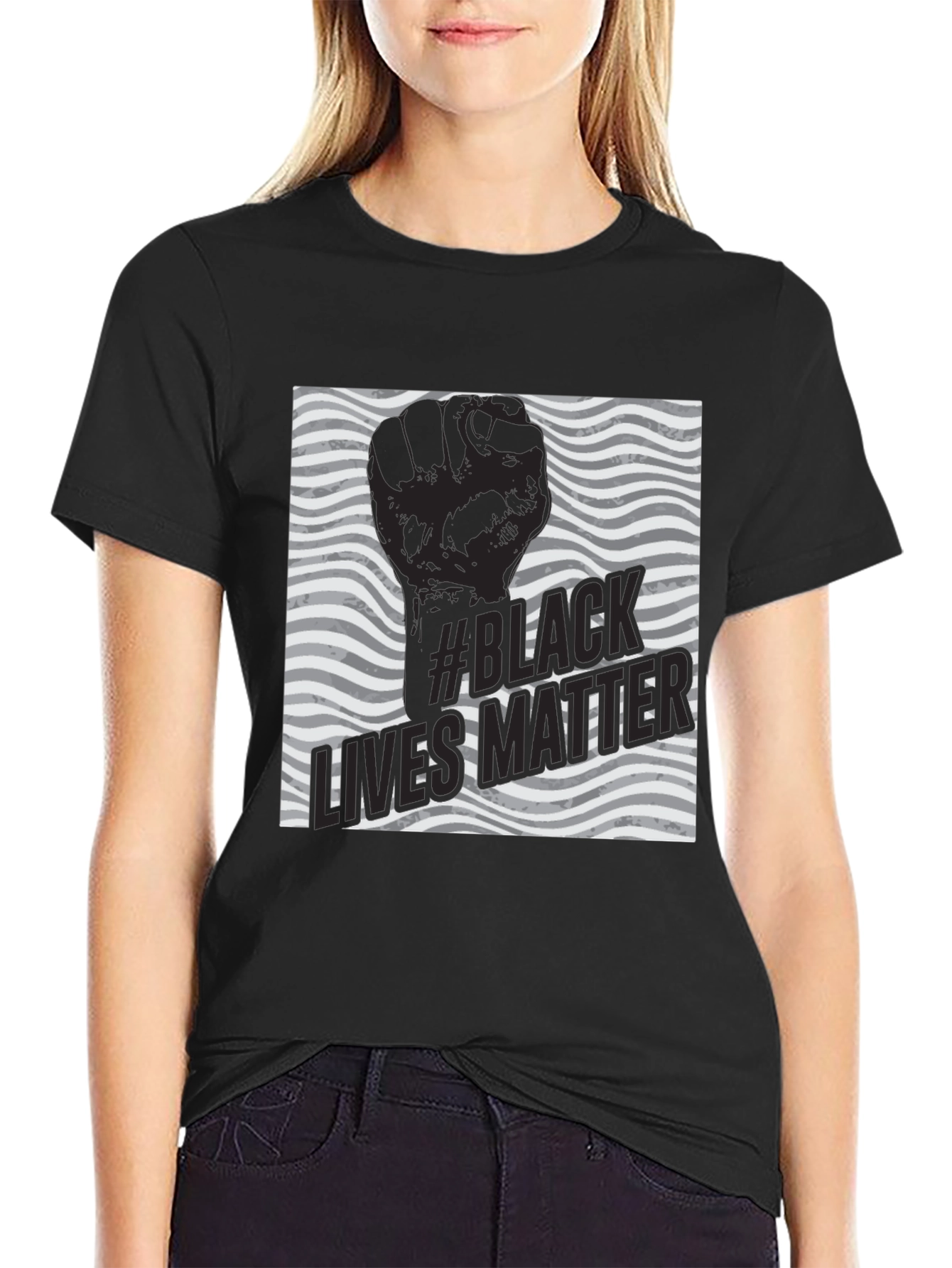 Black Lives Matter Fist Graphic Tee - Unisex