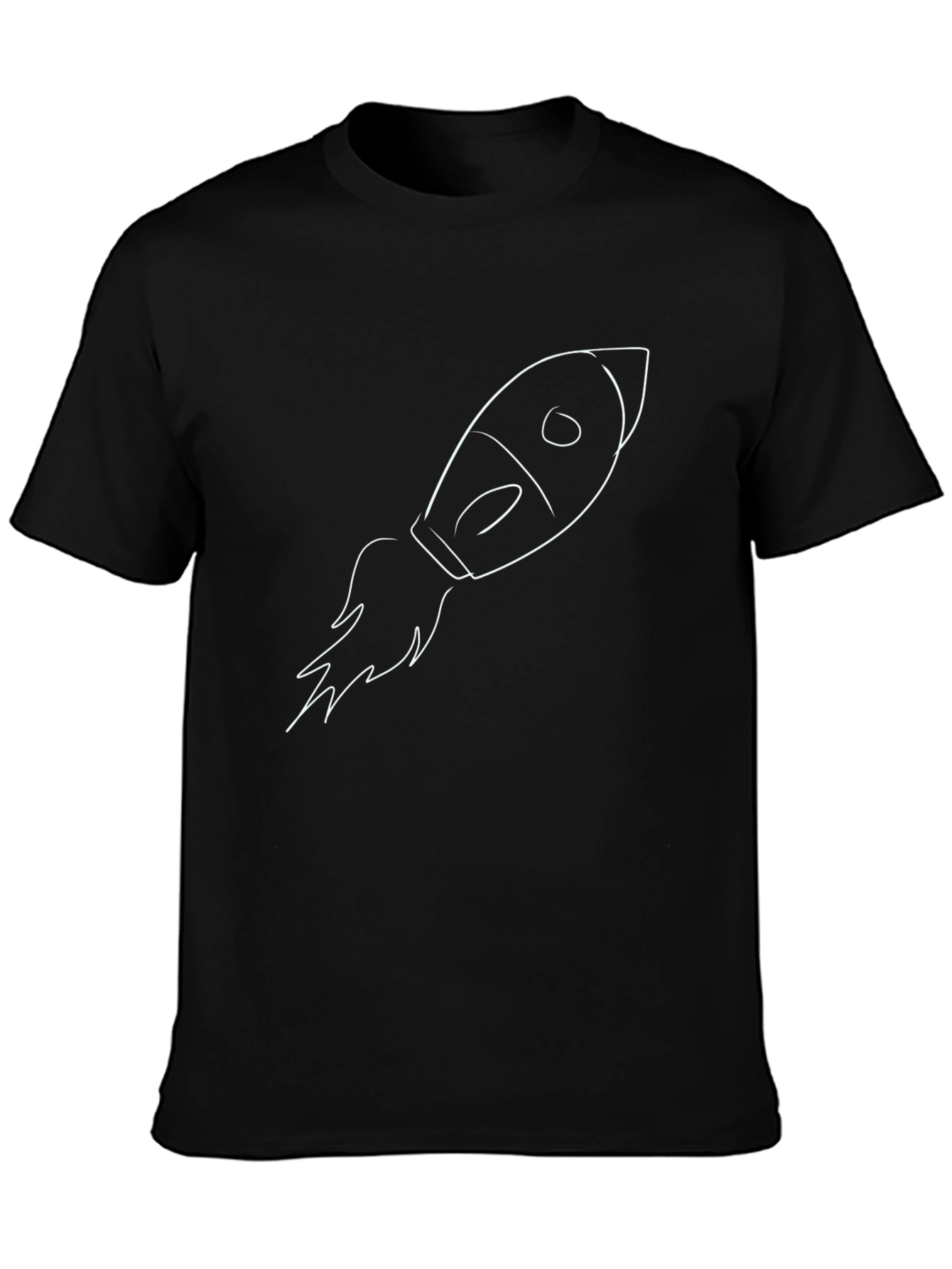 Rocket Launch Graphic Tee - Black