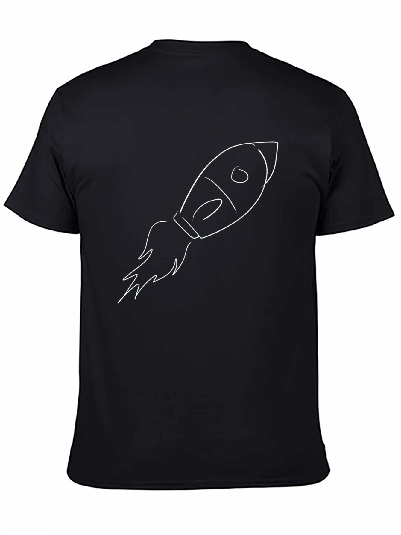 Rocket Launch Graphic Tee - Black