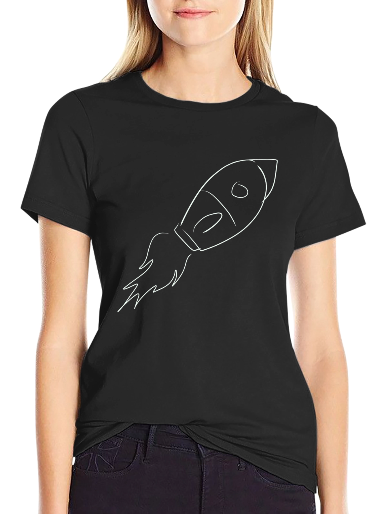 Rocket Launch Graphic Tee - Black