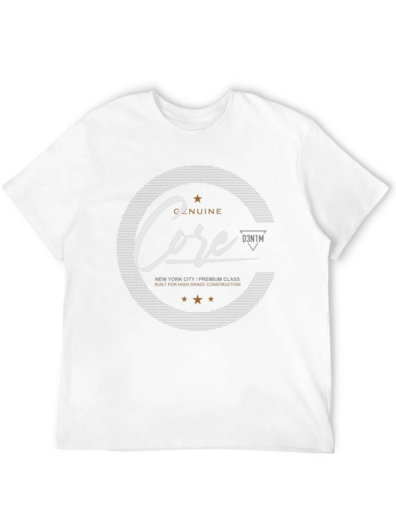 Genuine Core Mens Black Graphic T-Shirt