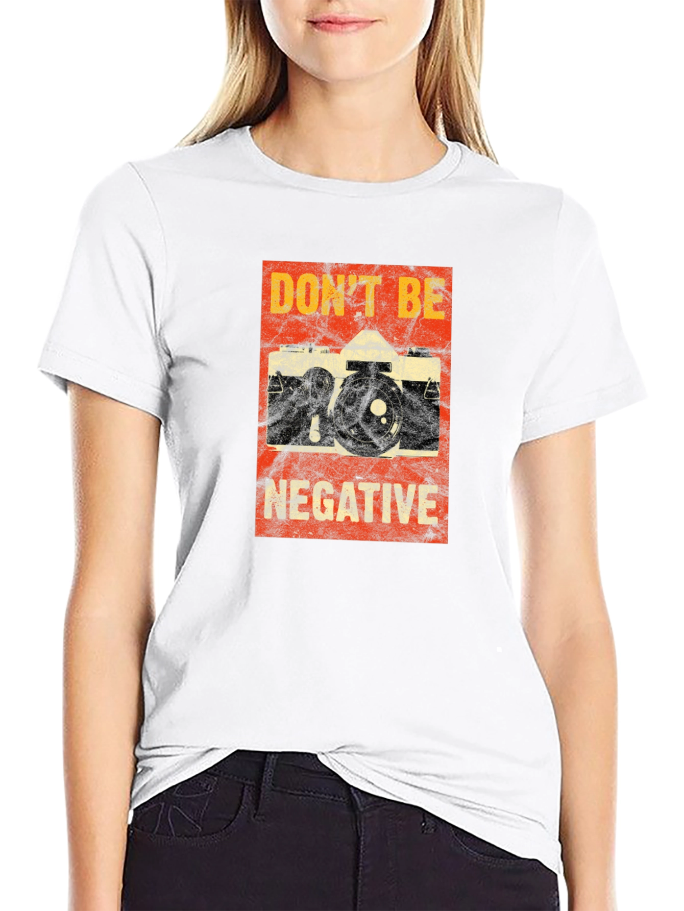 Dont Be Negative Camera T-Shirt