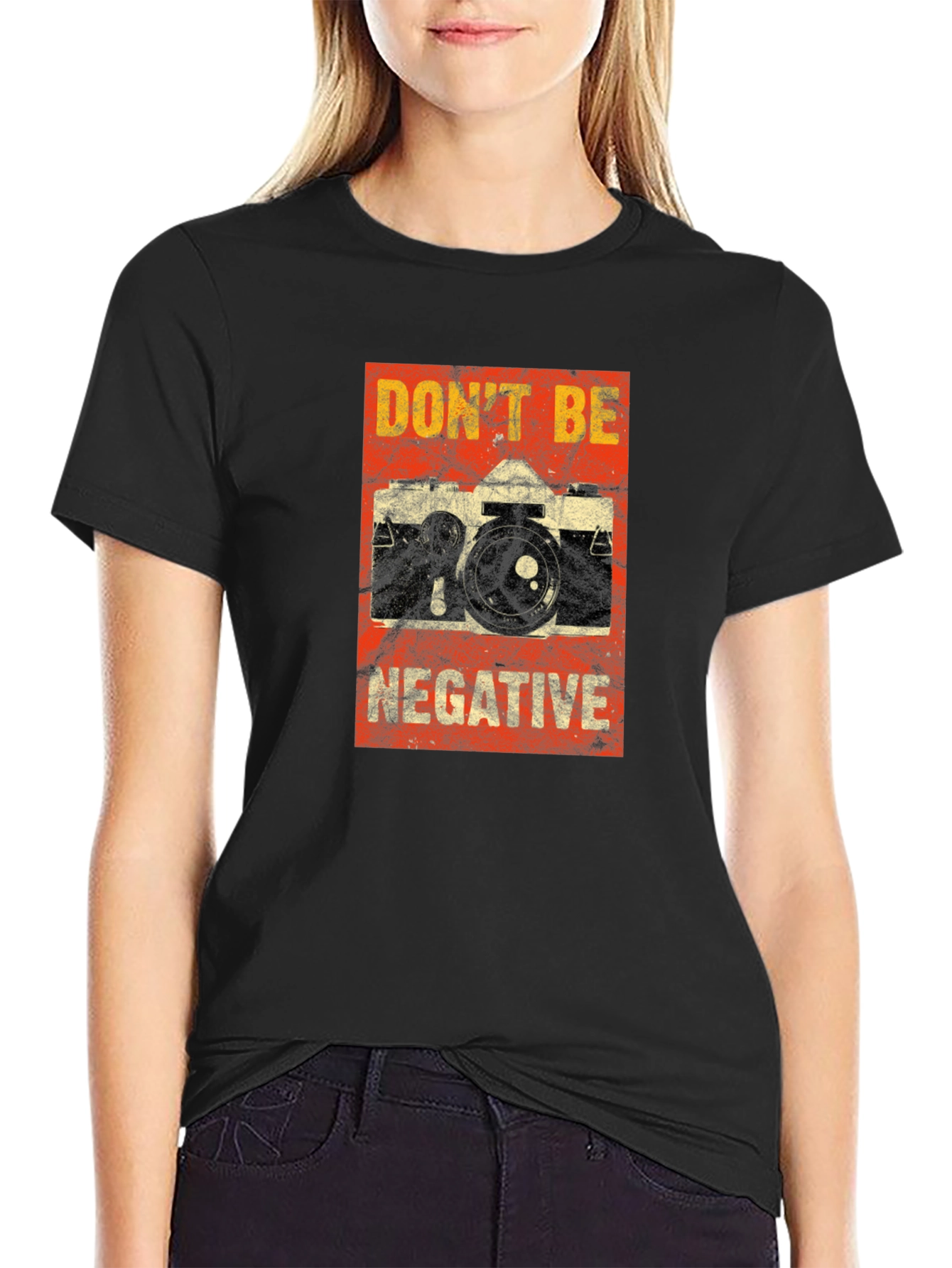 Dont Be Negative Camera T-Shirt