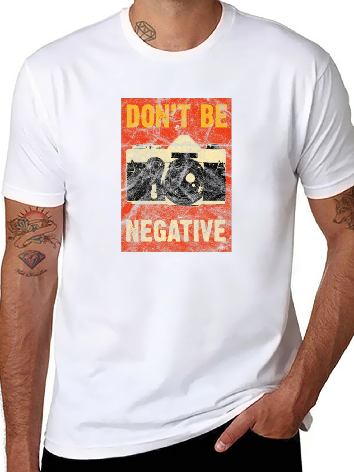 Dont Be Negative Camera T-Shirt