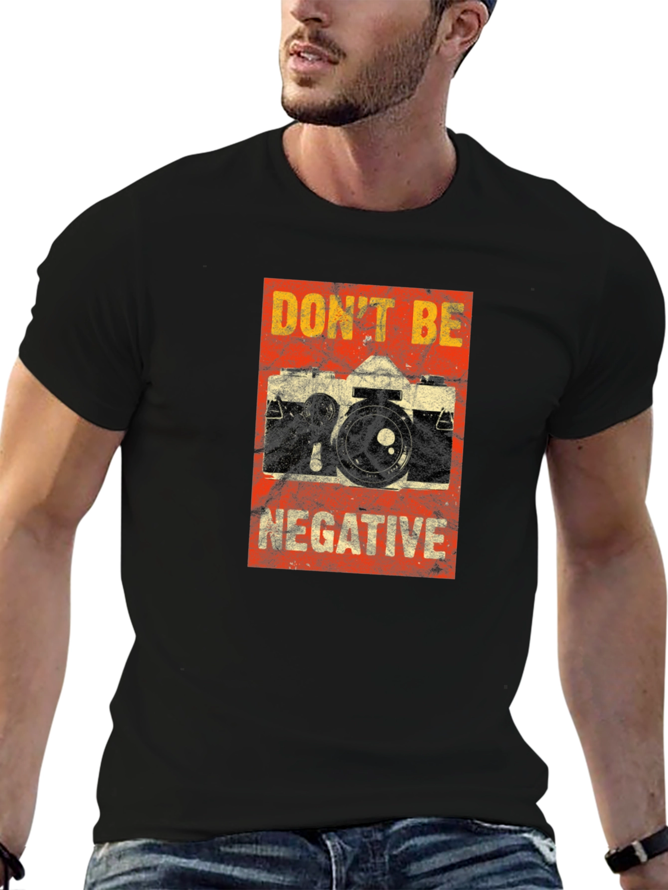 Dont Be Negative Camera T-Shirt