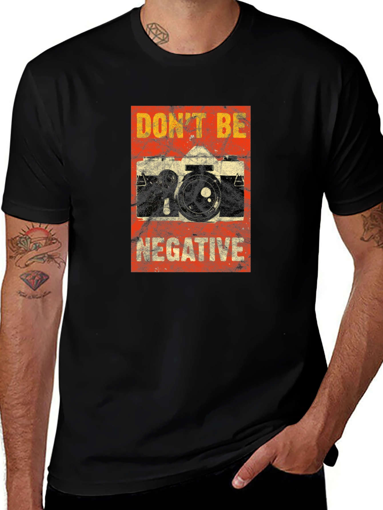 Dont Be Negative Camera T-Shirt