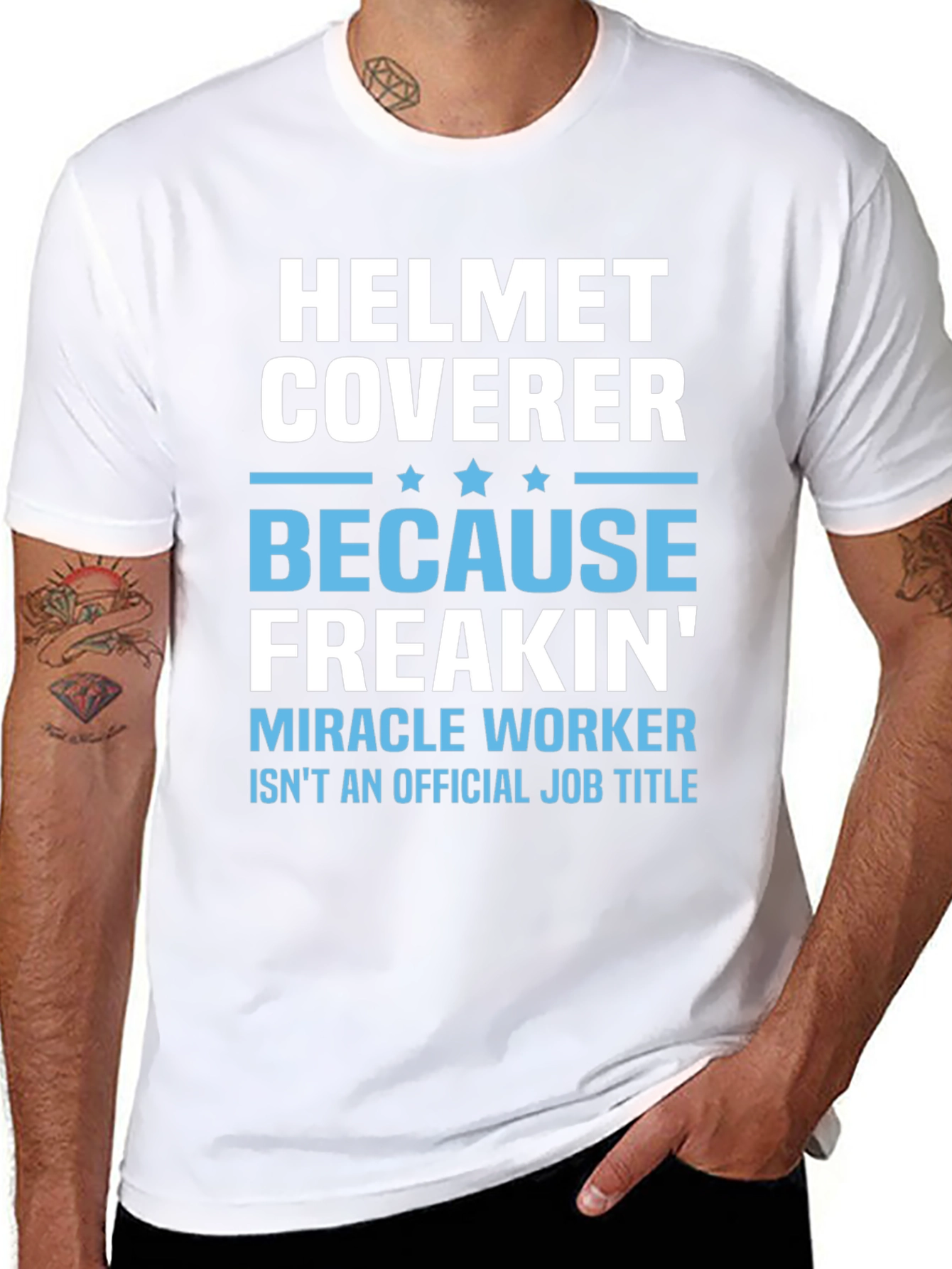Helmet Coverer Funny Job Title T-Shirt