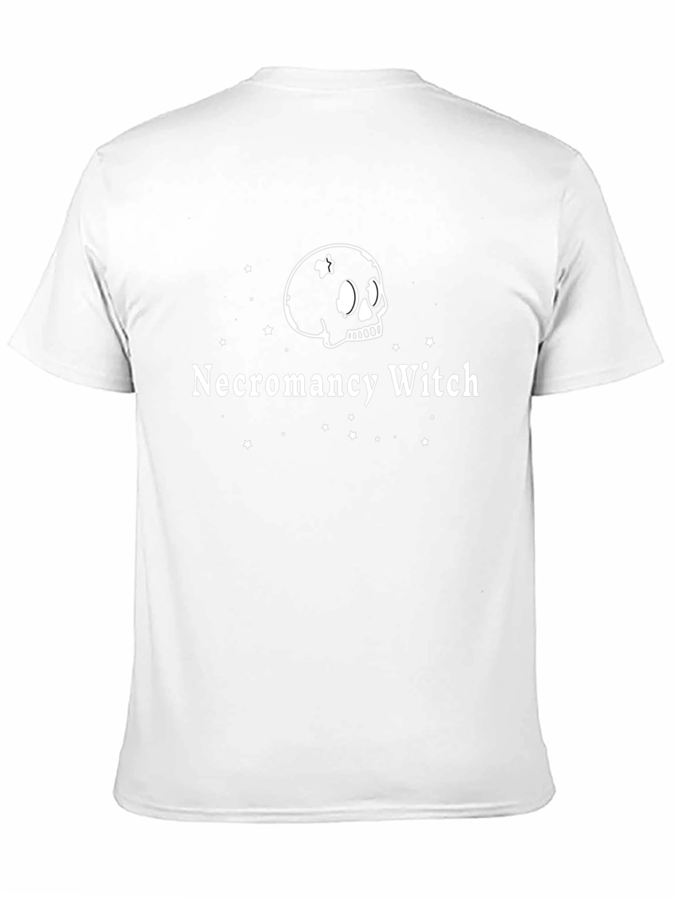 Necromancy Witch Graphic T-Shirt - Skull & Stars