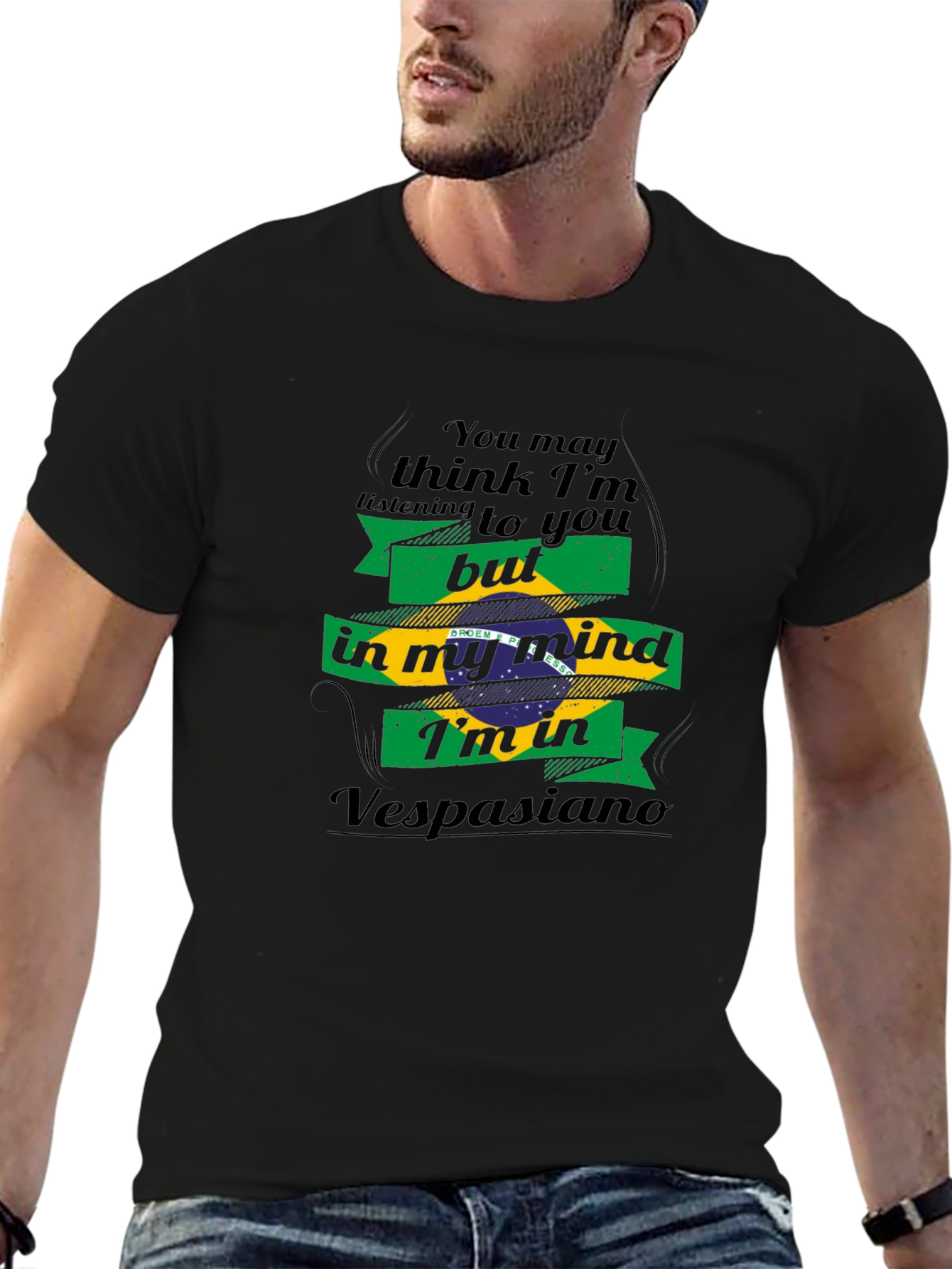 Vespasiano Mind T-Shirt - Brazil Flag Tee