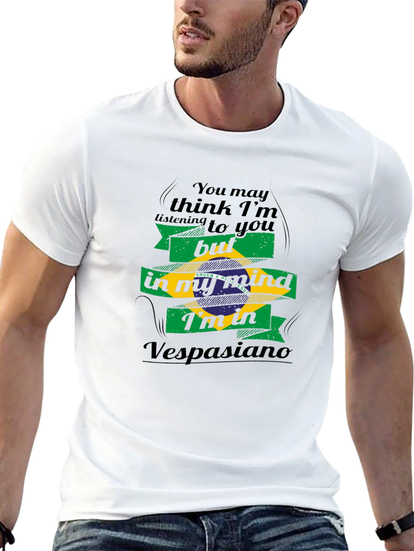 Vespasiano Mind T-Shirt - Brazil Flag Tee