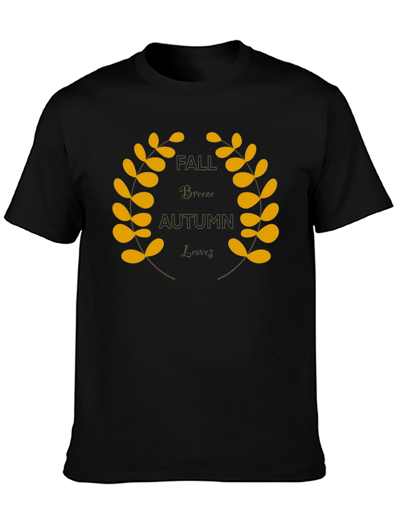 Fall Breeze Autumn Leaves Graphic Tee