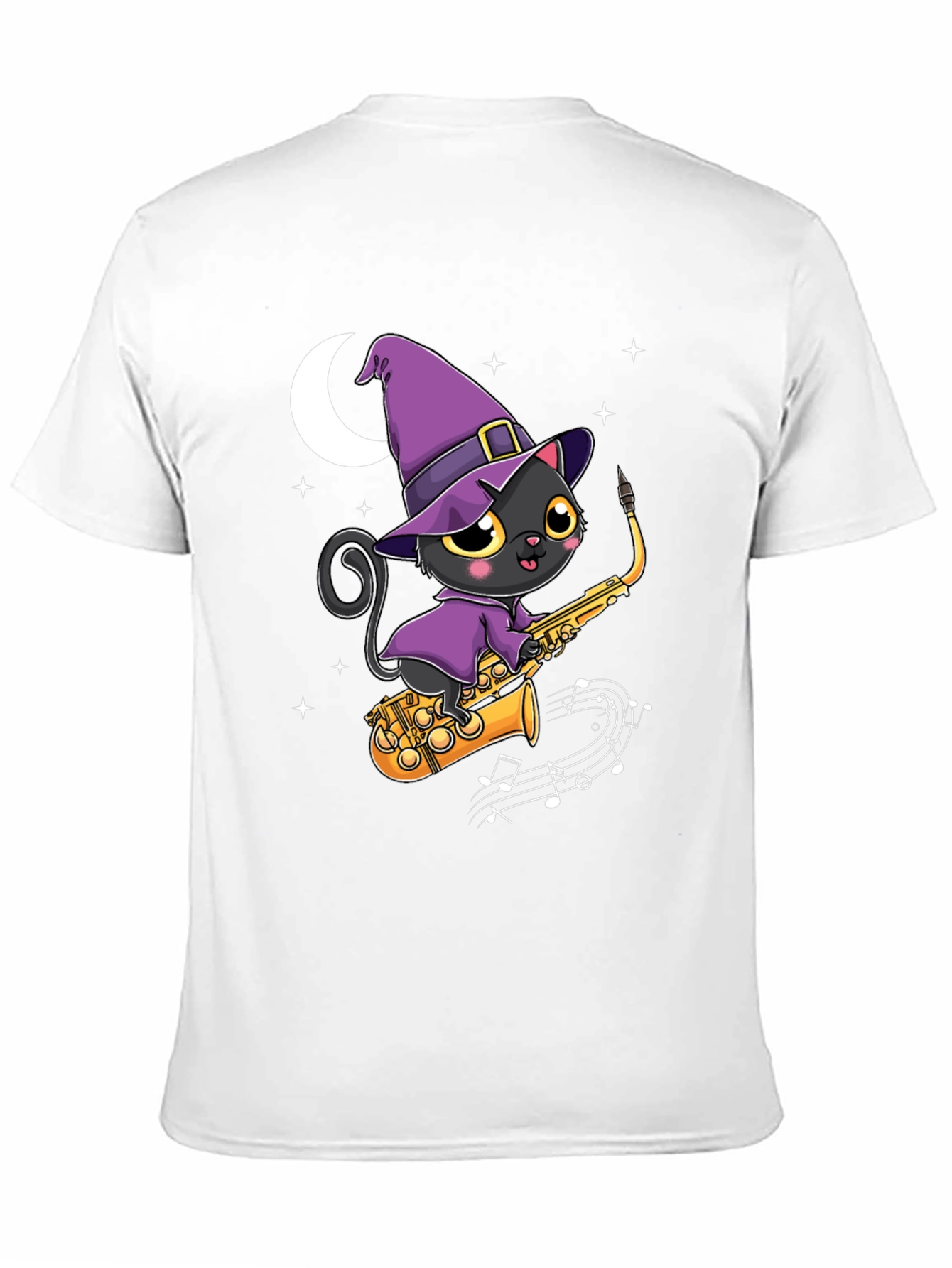 Witch Cat Saxophone T-Shirt