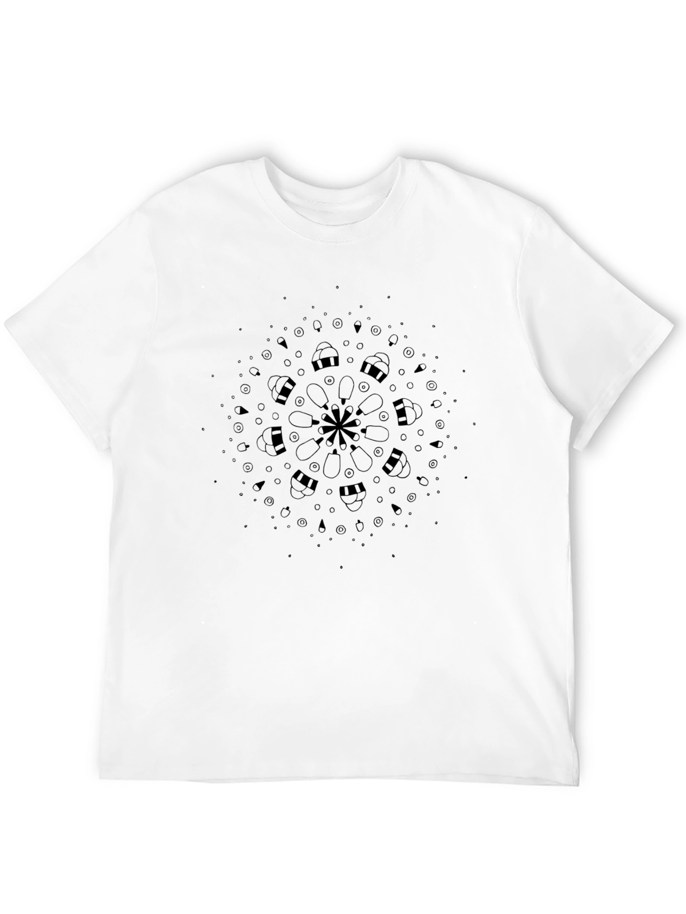 Mandala Graphic Black T-Shirt