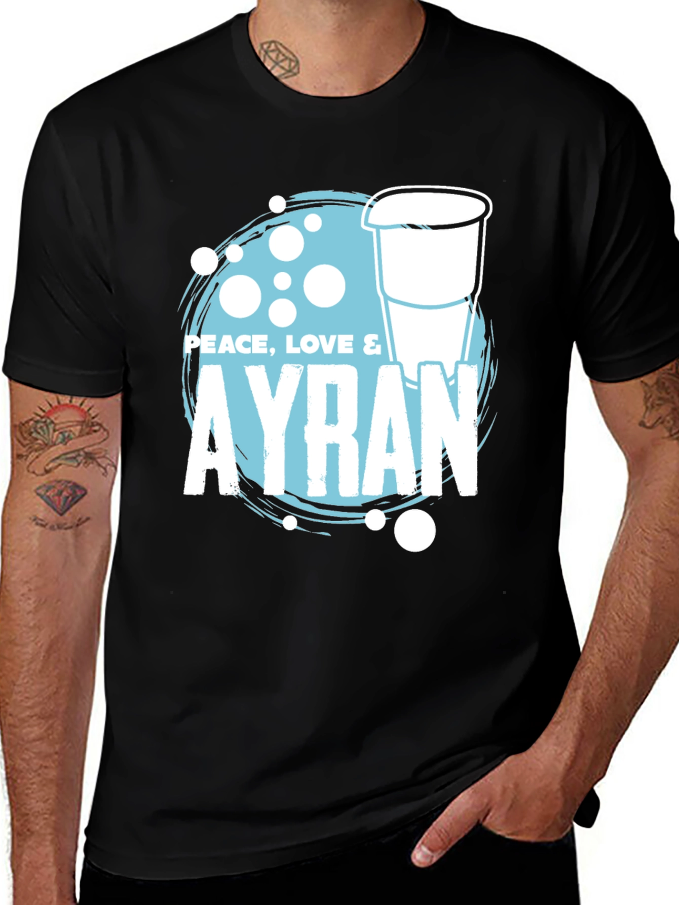 Peace Love & Ayran T-Shirt - Cool Drink Tee