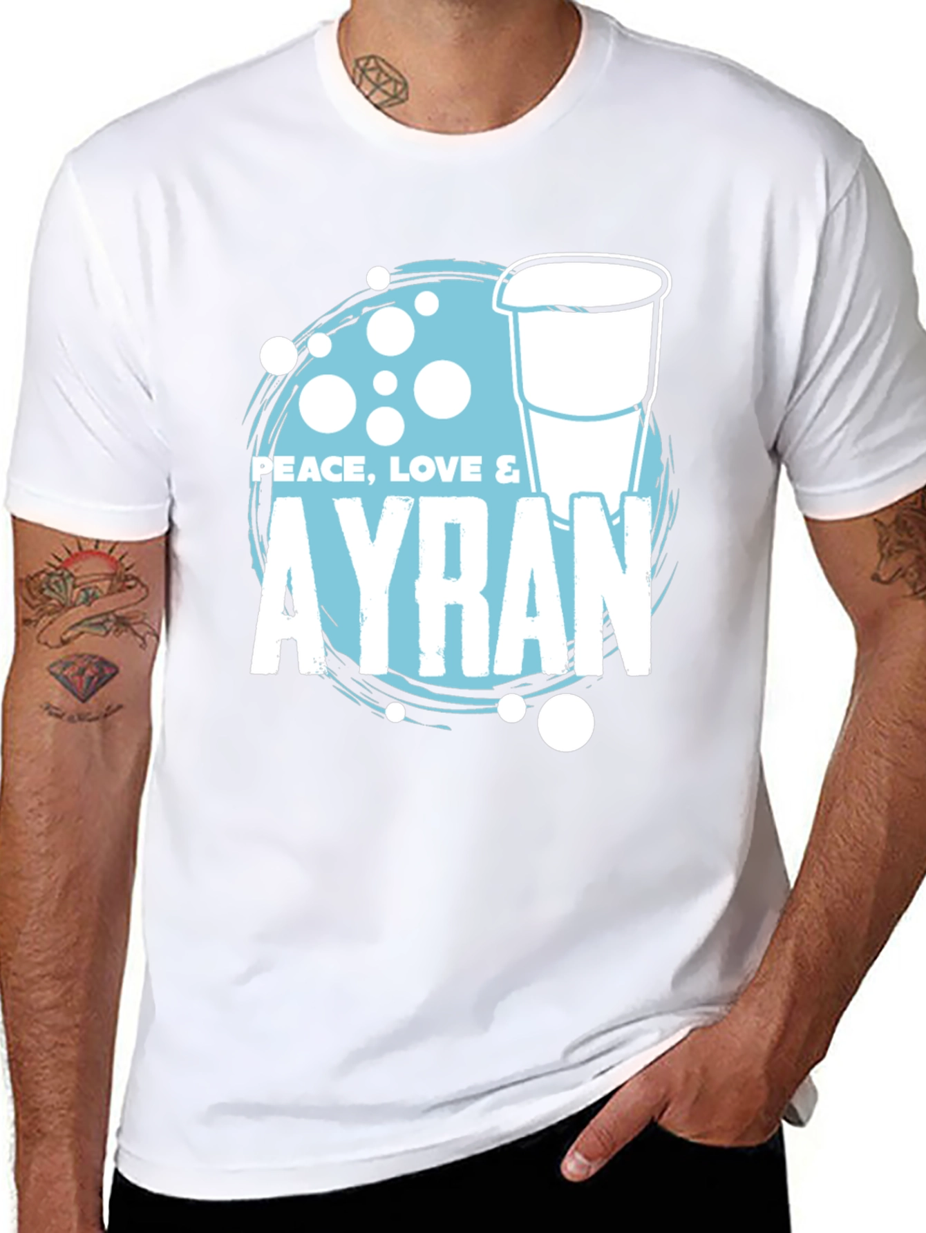 Peace Love & Ayran T-Shirt - Cool Drink Tee