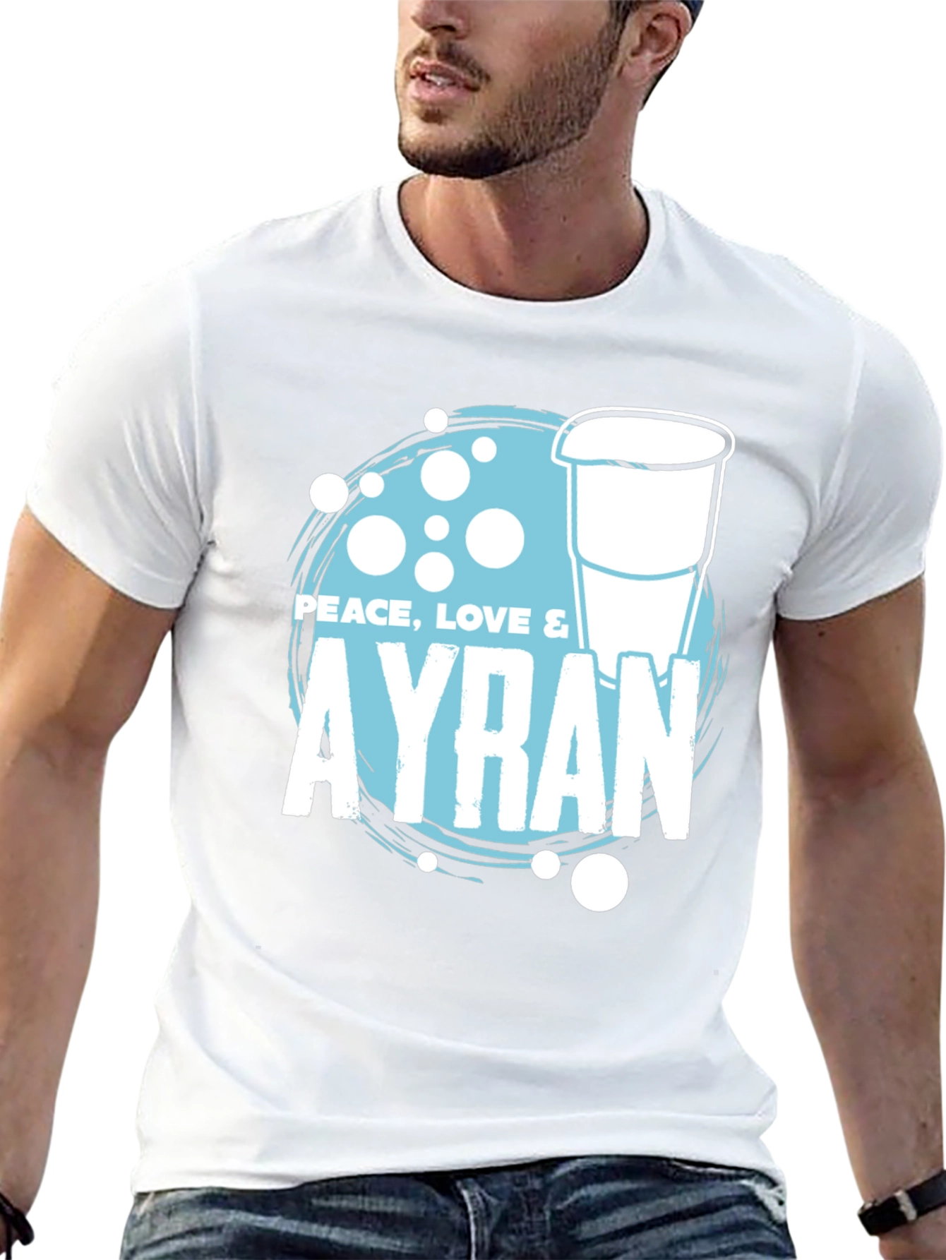 Peace Love & Ayran T-Shirt - Cool Drink Tee