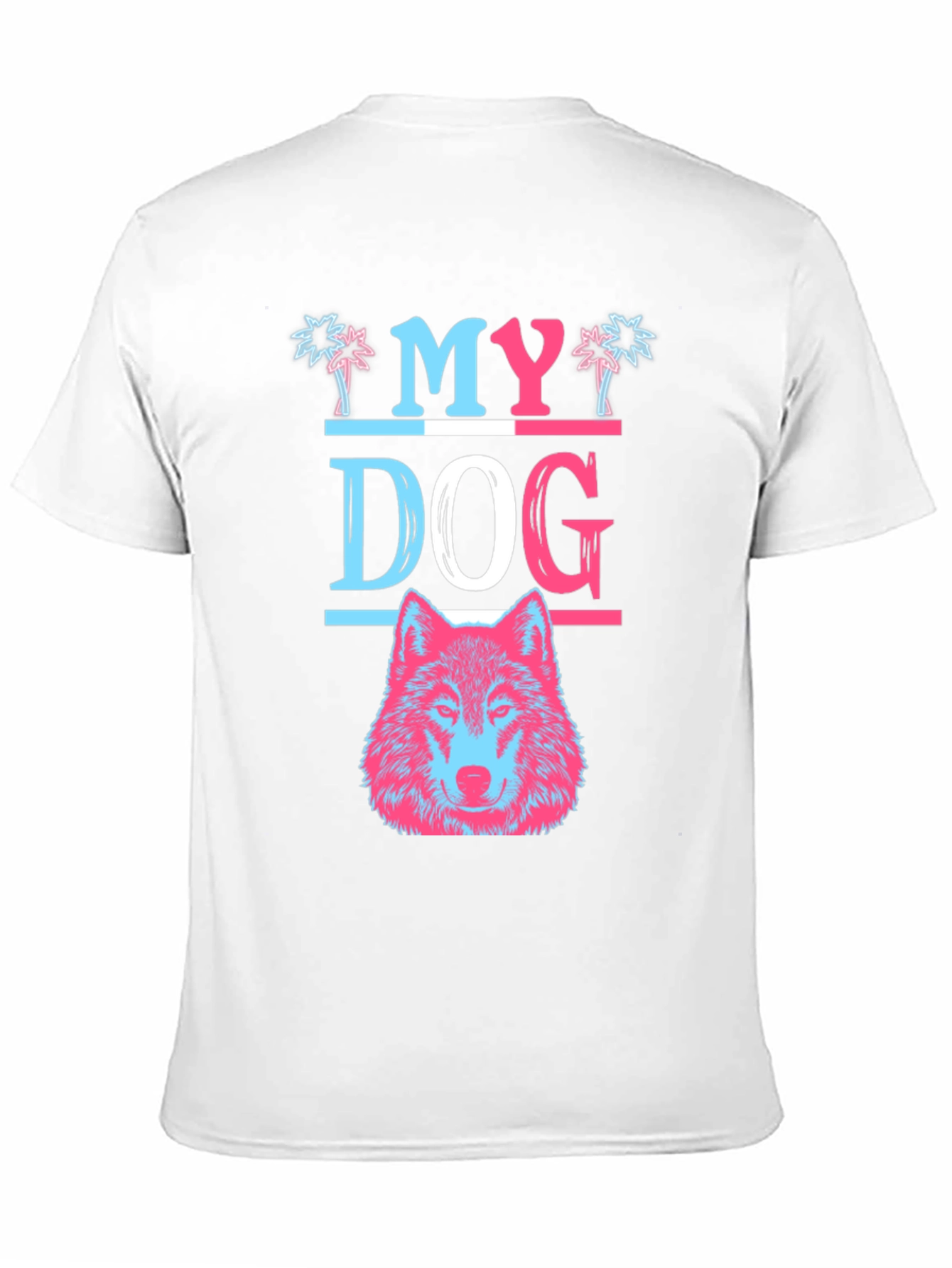 My Dog Wolf Graphic T-Shirt - Black
