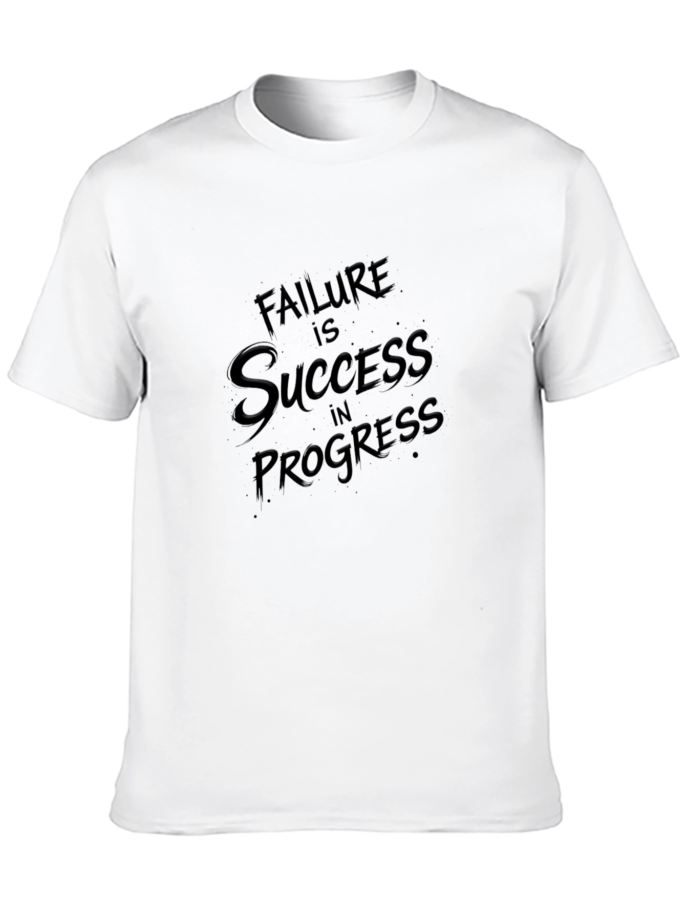 Failure is Success in Progress Black T-Shirt