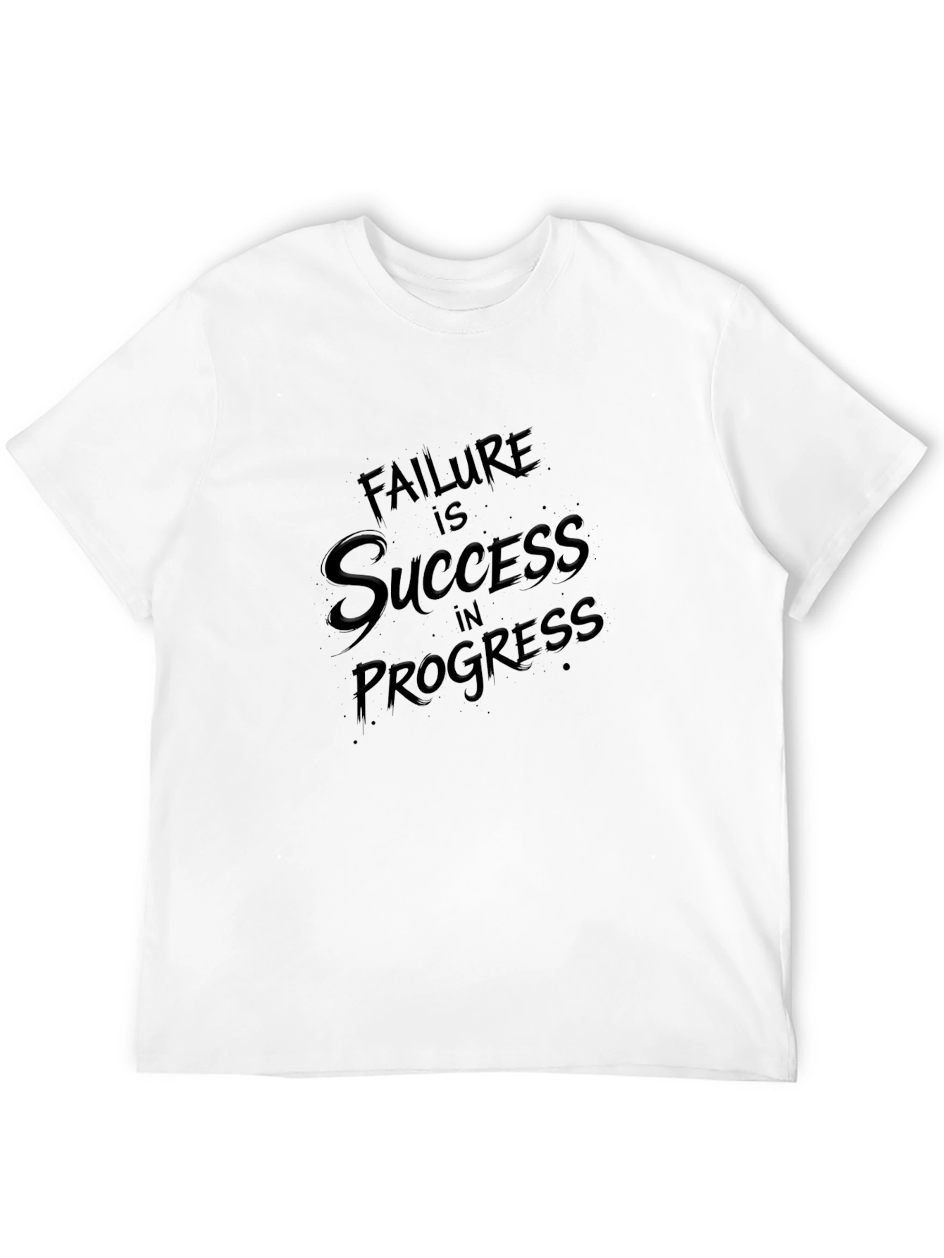 Failure is Success in Progress Black T-Shirt