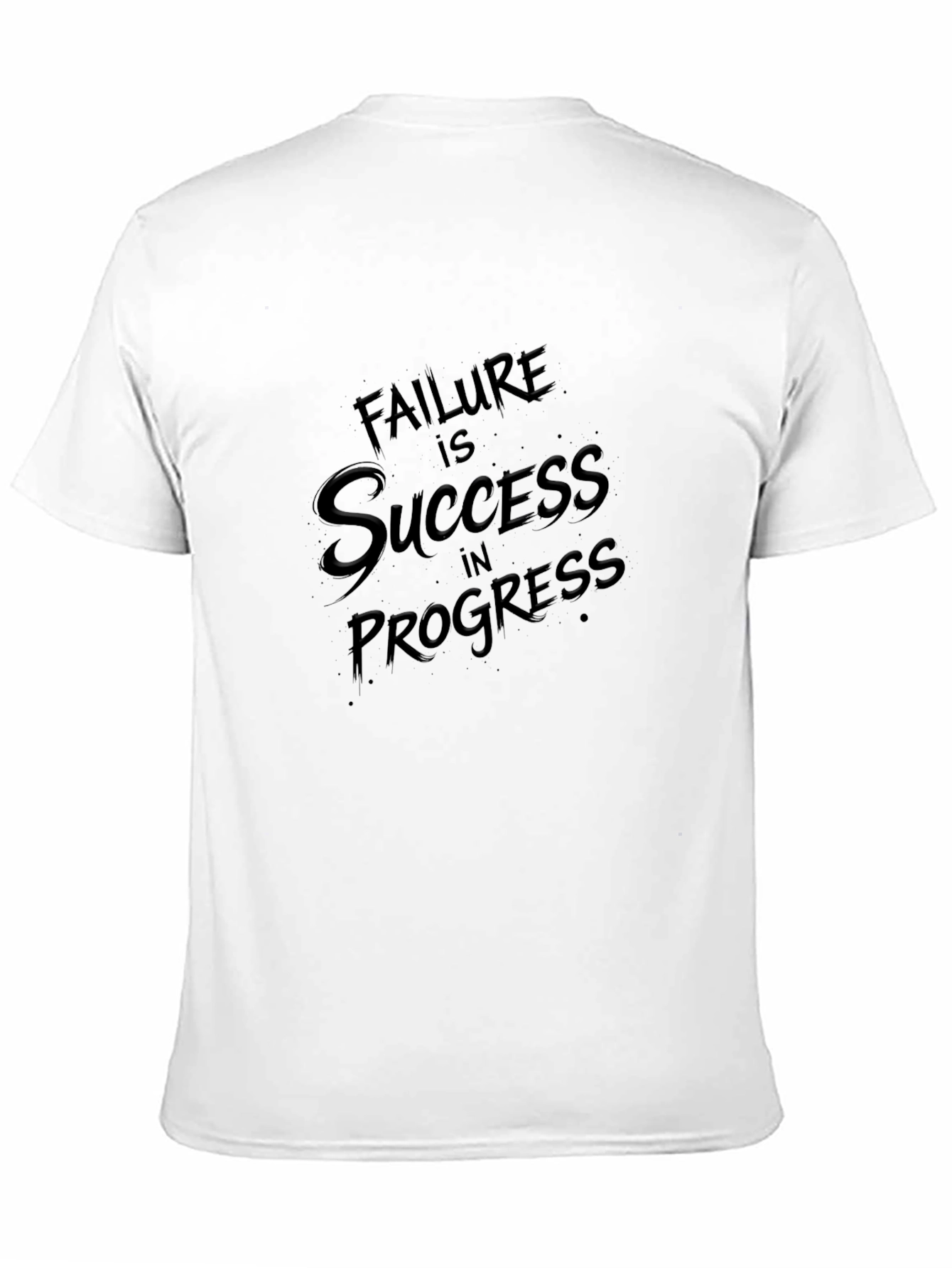 Failure is Success in Progress Black T-Shirt