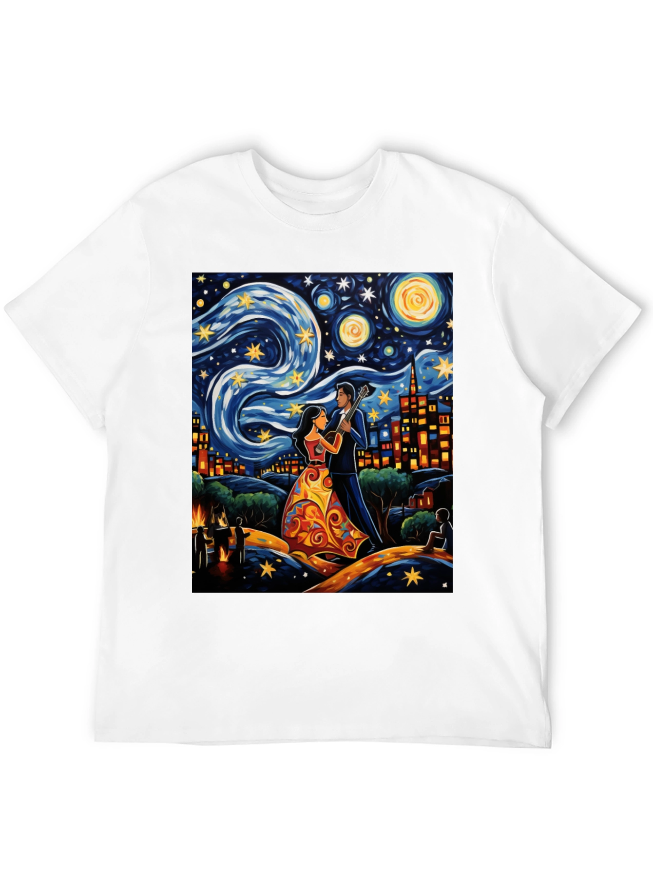 Starry Night Guitar T-Shirt