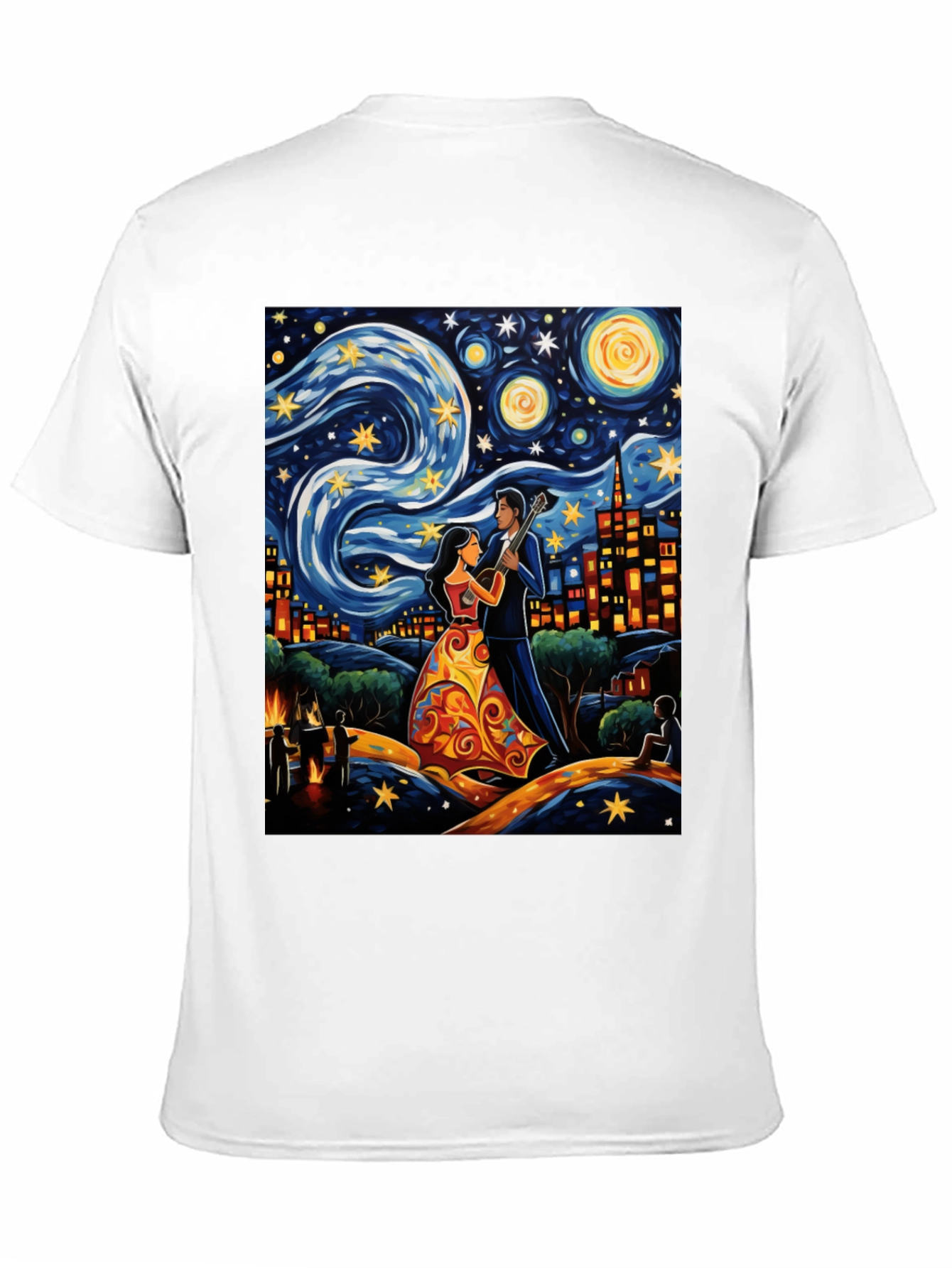 Starry Night Guitar T-Shirt