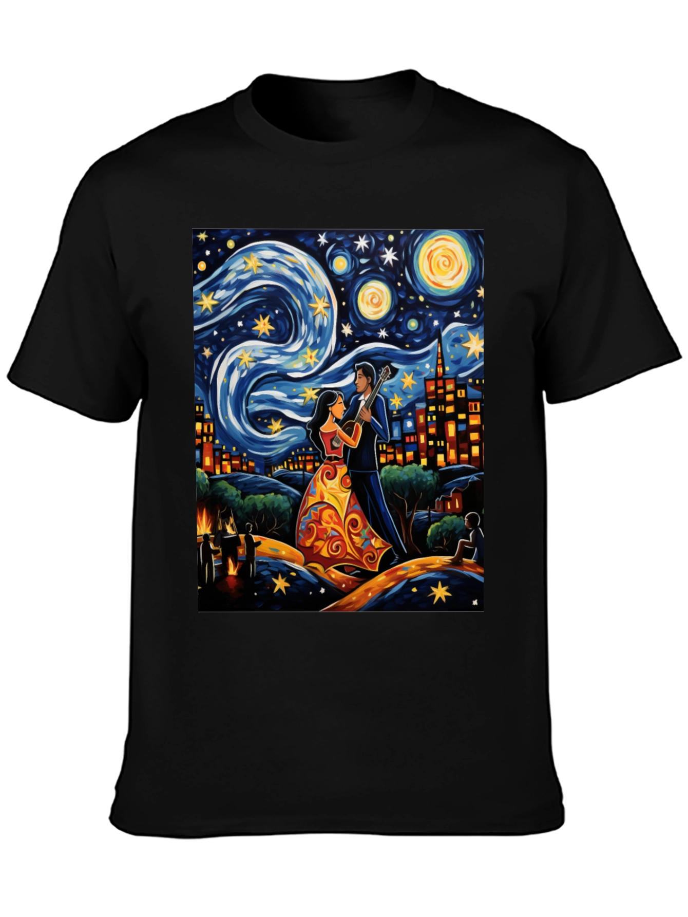 Starry Night Guitar T-Shirt