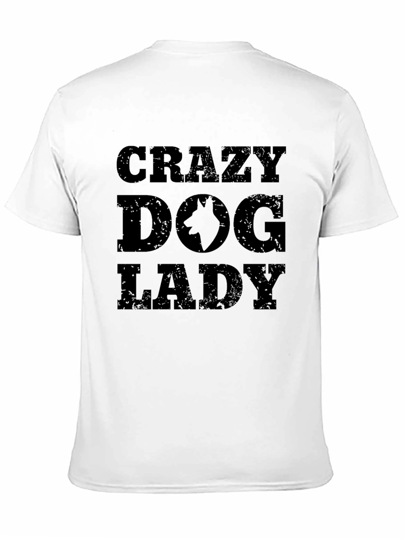 Crazy Dog Lady T-Shirt - Black Cotton Tee